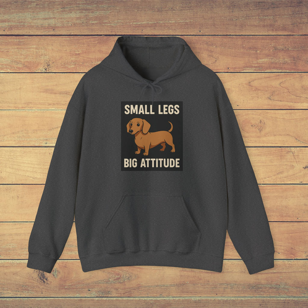 Dachshund Attitude Hoodie, Funny Dog Lover Sweatshirt, Unisex Pet Gift, Cute Canine Apparel, Cozy Hoodie for Dog Owners