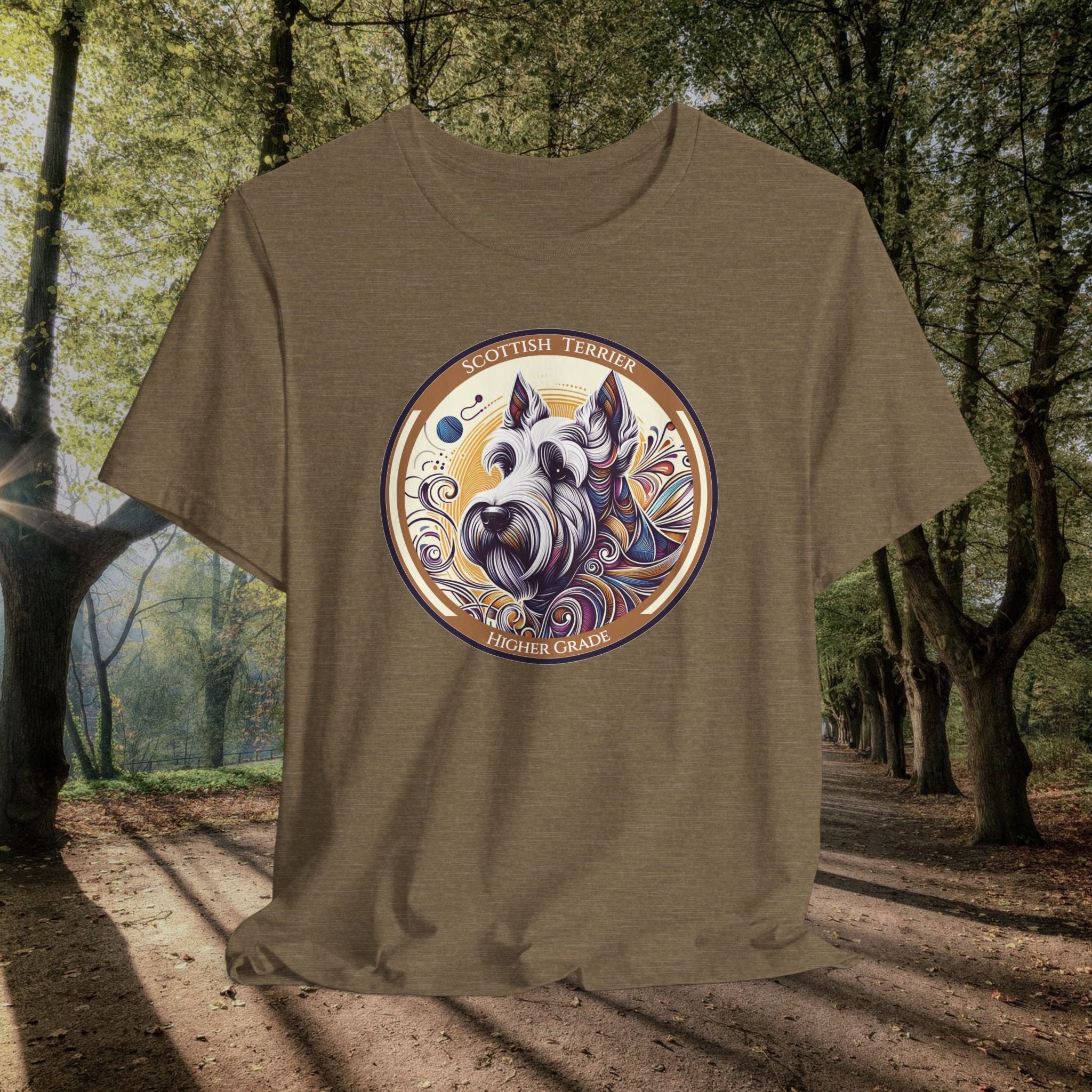 Scottish Terrier Graphic Tee - Unisex Vintage Dog Lover Shirt