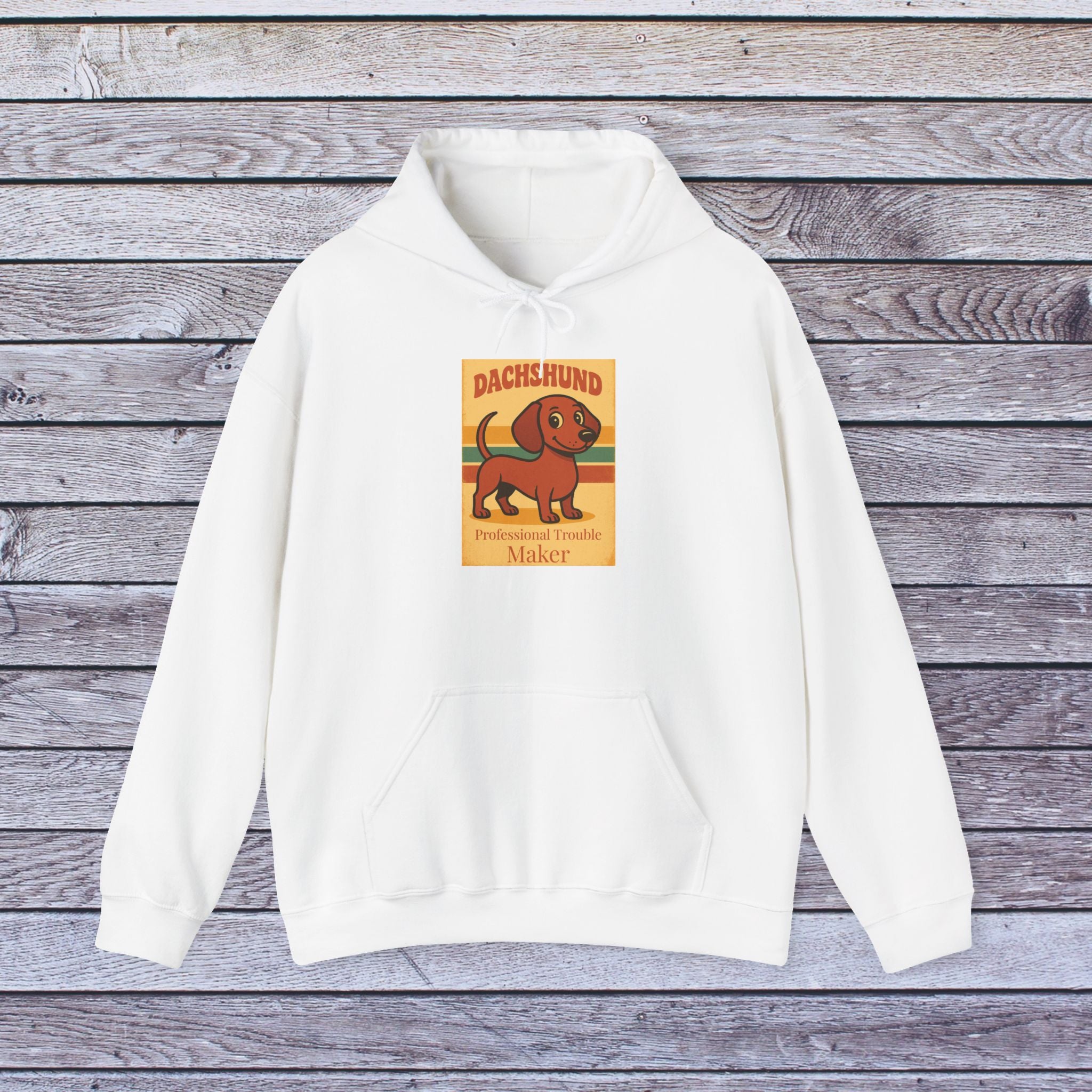 Unisex “Professional Trouble Maker” Hoodie – Proud Dachshund Sweatshirt