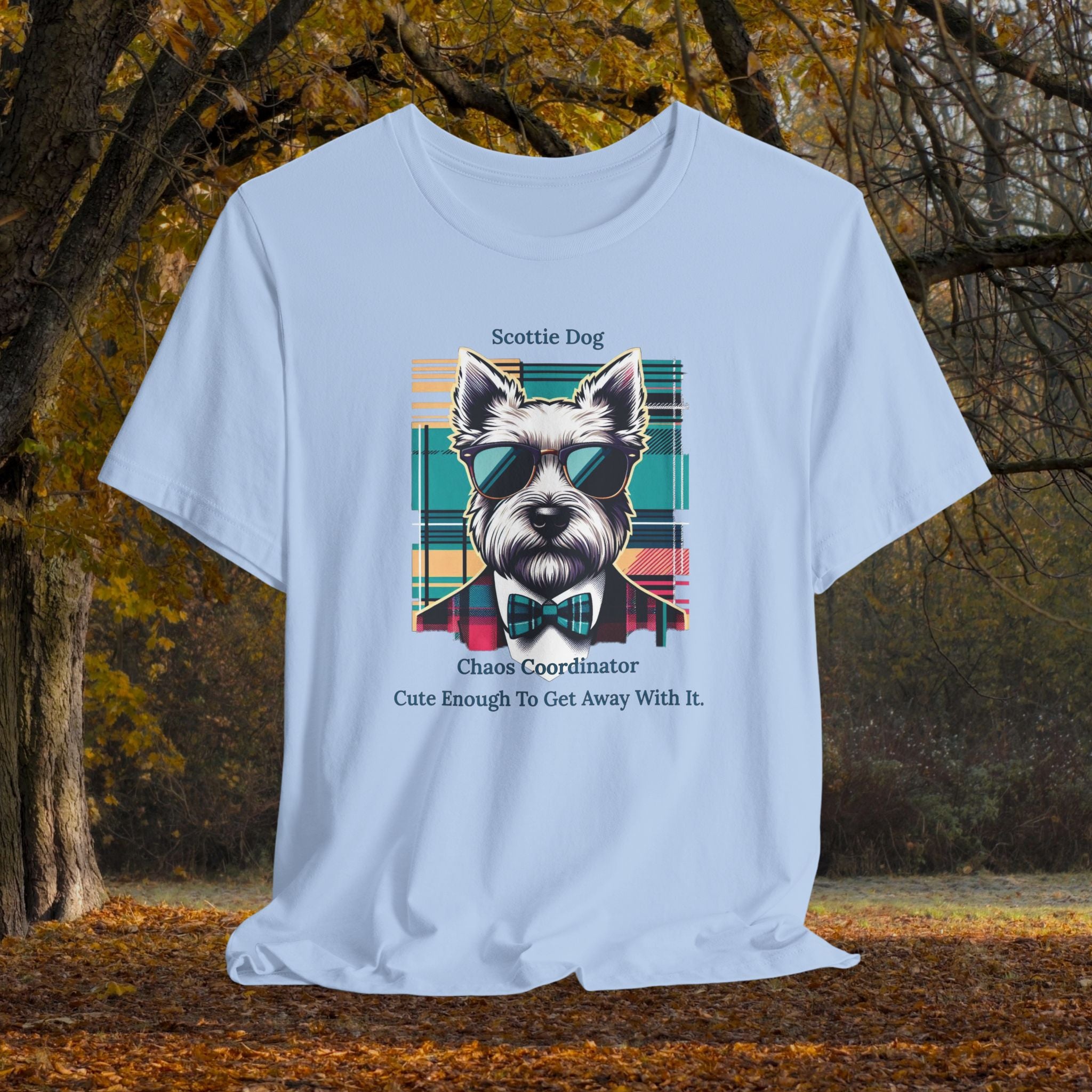 Scottie Dog Chaos Coordinator Tee - Fun Unisex Jersey Short Sleeve Shirt