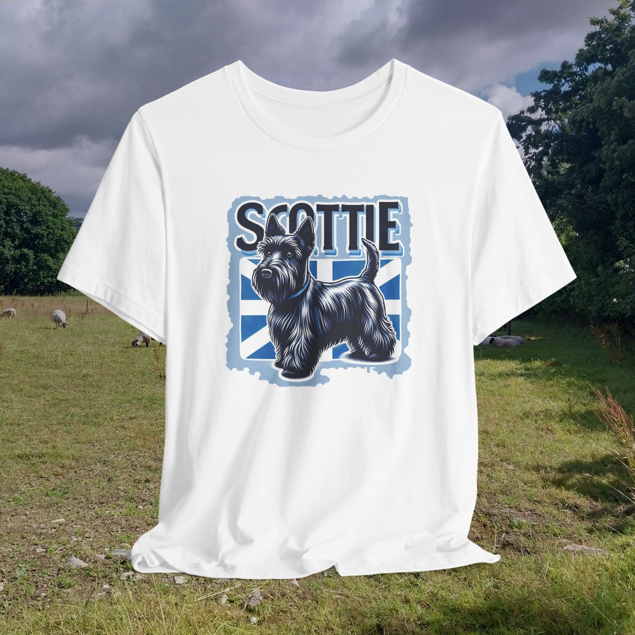 Scottie Dog Unisex Tee - Casual Pet Lover's Short Sleeve Shirt