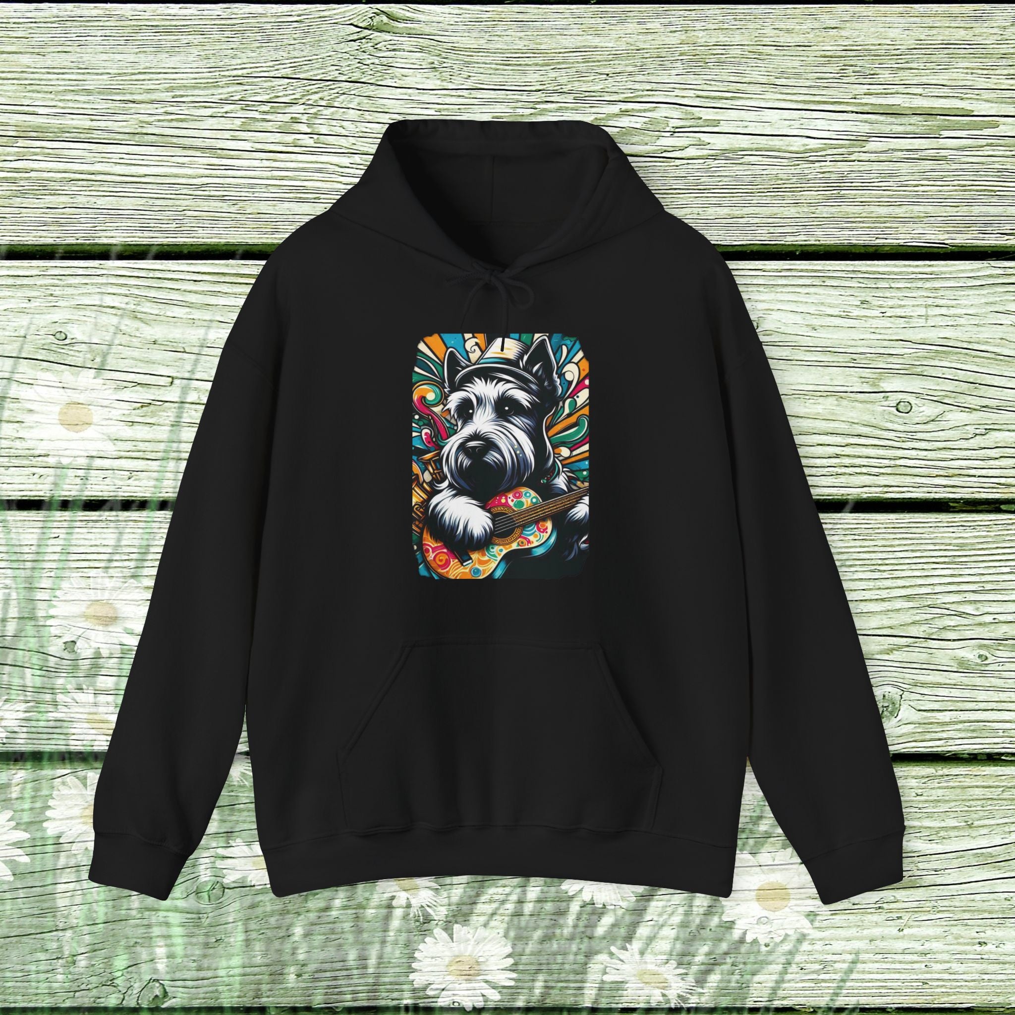 Colorful Dog Graphic Unisex Hoodie - Perfect for Pet Lovers