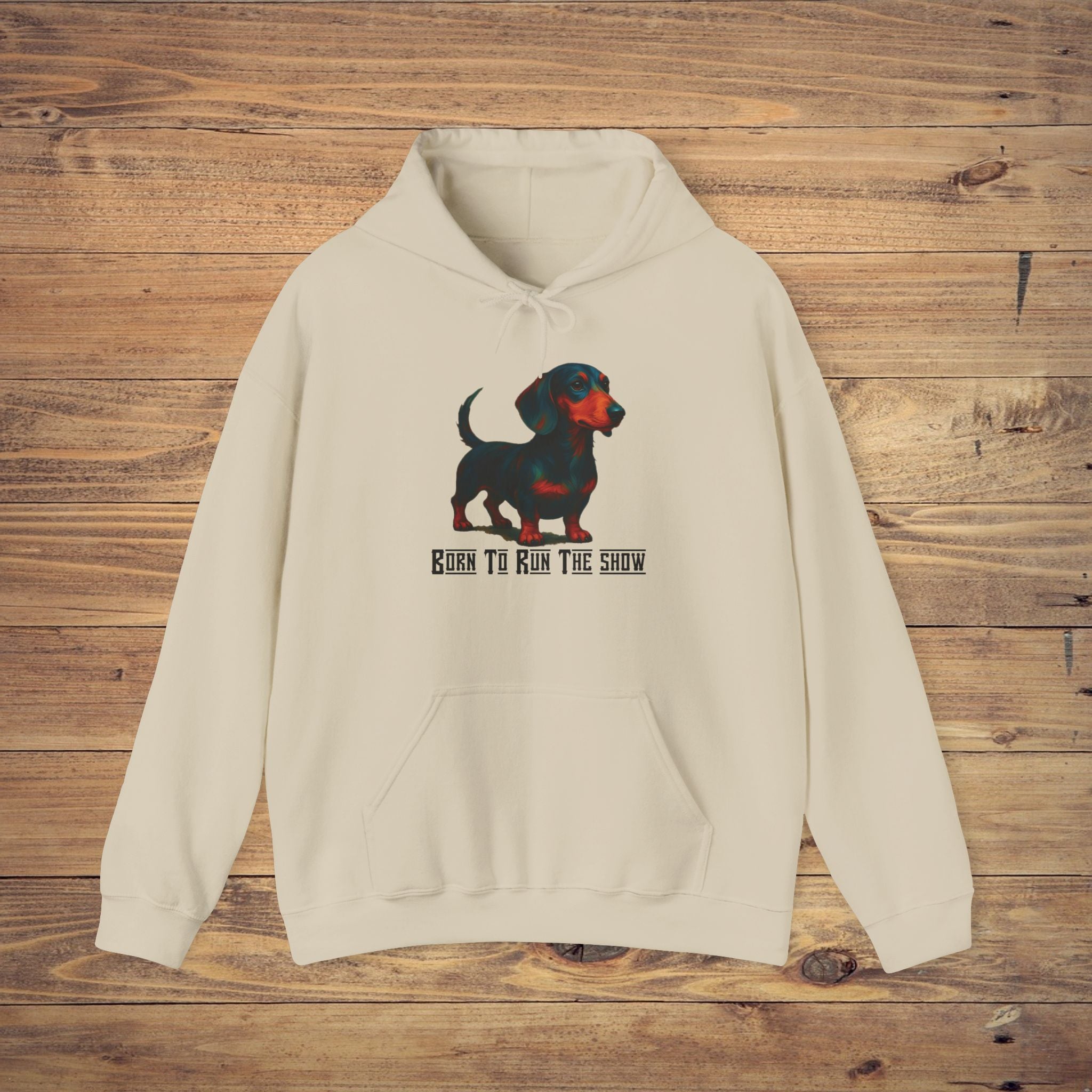 Dog Lover's Hooded Sweatshirt, Born to Run the Show Hoodie, Pet Apparel, Casual Wear, Animal Lovers Gift, Unisex Sweatshirt