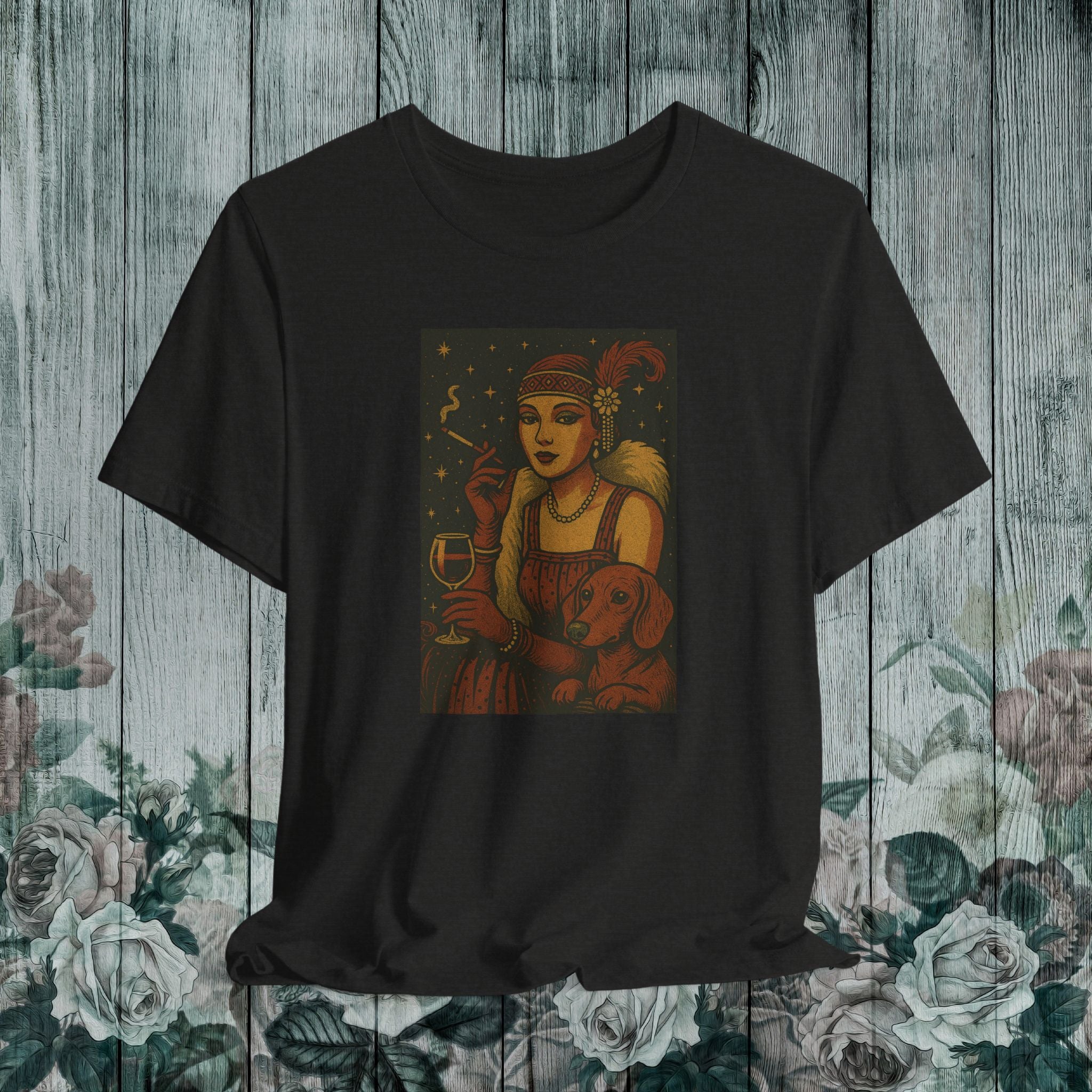 Wine O’Clock with My Daxie – Unisex Dog Lover Tee