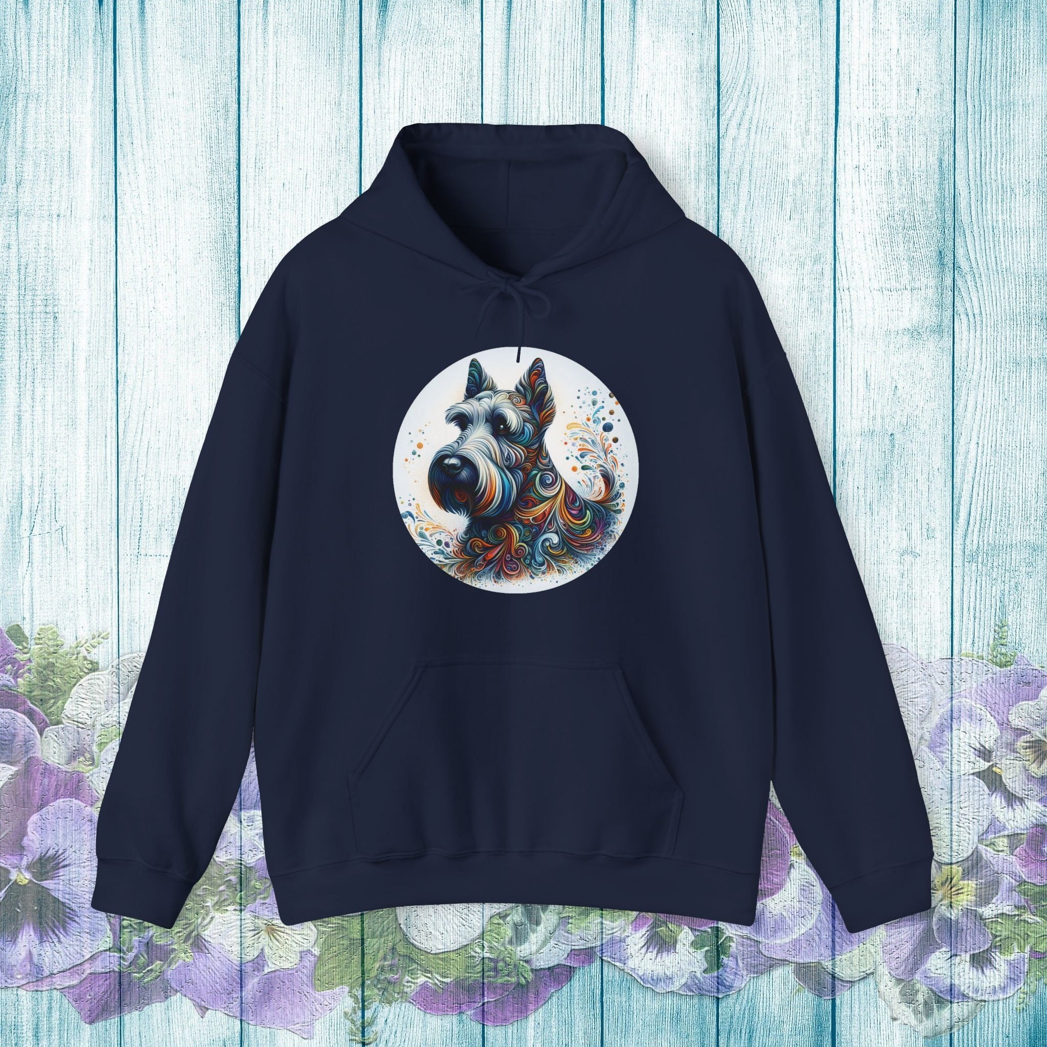 Colorful Scottish Terrier Hoodie - Unisex Heavy Blend Sweatshirt