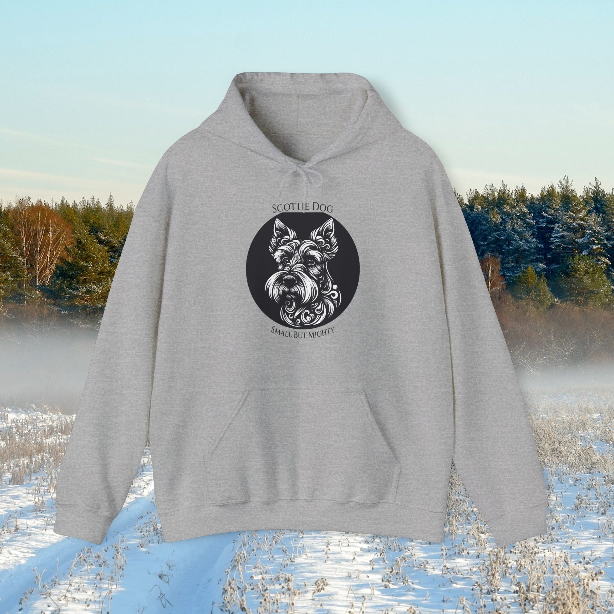 Scottie Dog Sweatshirt - Small But Mighty Unisex Hoodie