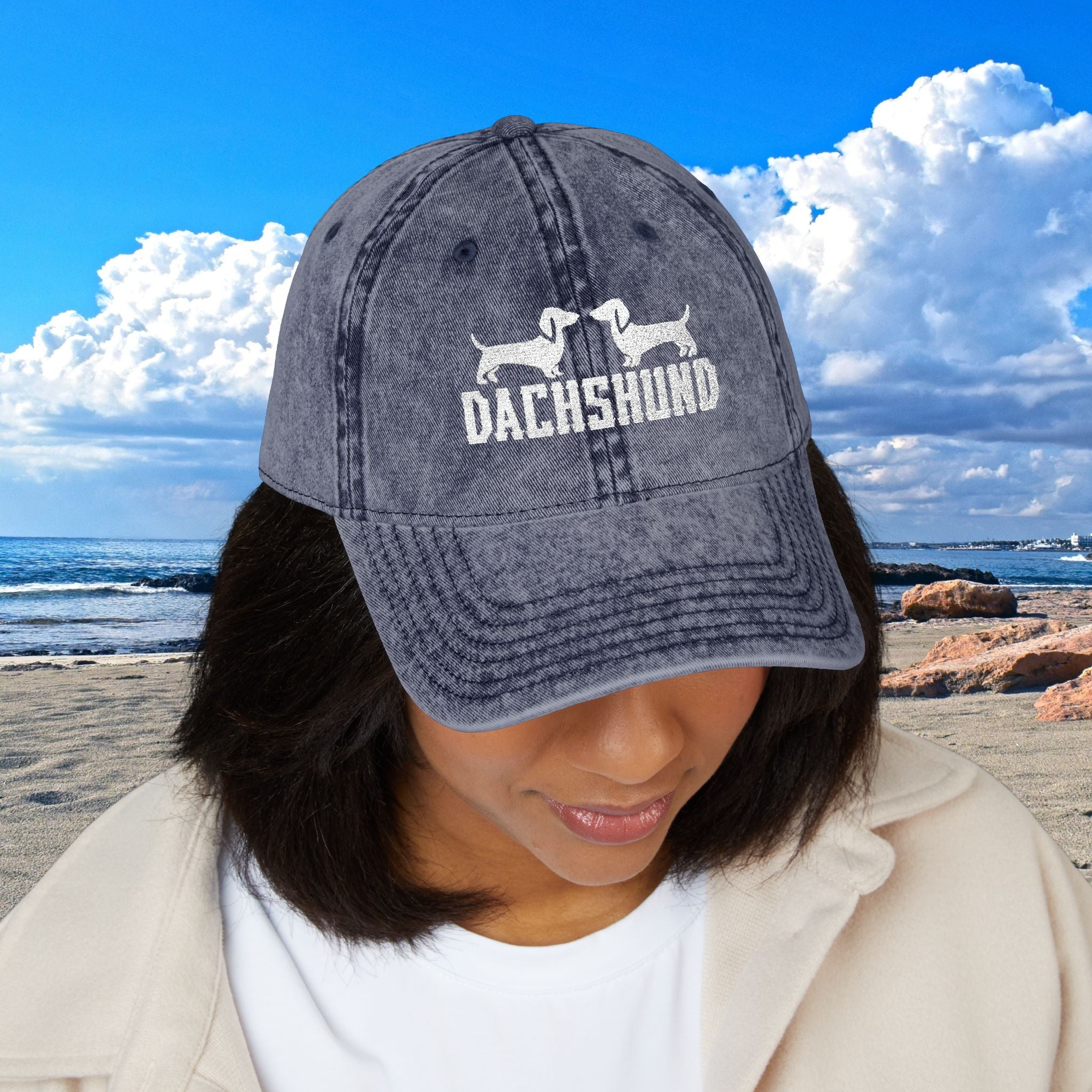 Vintage Dachshund Cap, Dog Lover’s Hat, Vintage Style Baseball Cap, Pet Owner Gift, Casual Outdoor Accessory