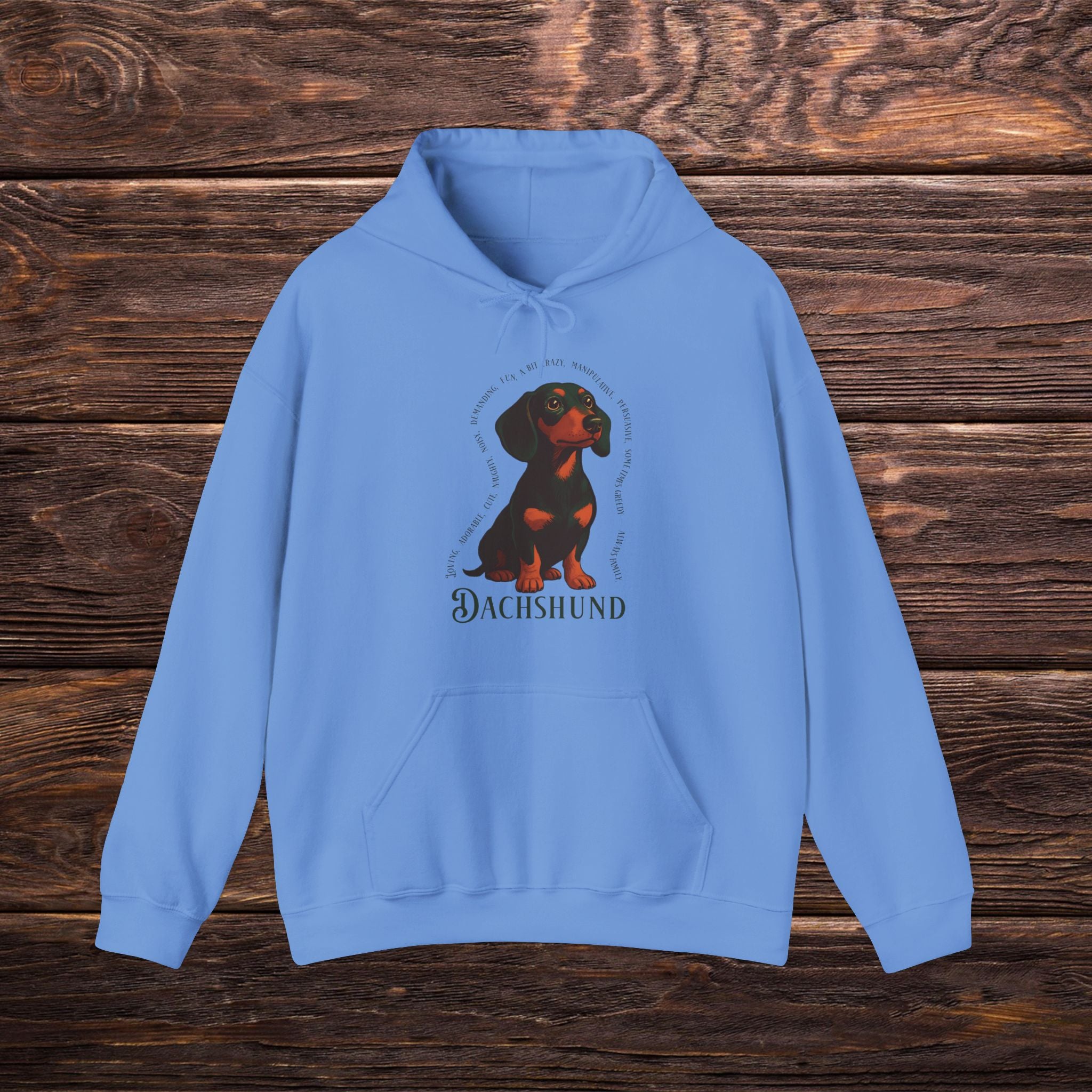 Dachshund Lovers Hoodie, Cozy Sweatshirt for Dog Owners, Perfect Gift for Pet Enthusiasts, Ideal for Fall Outings, Birthday Present