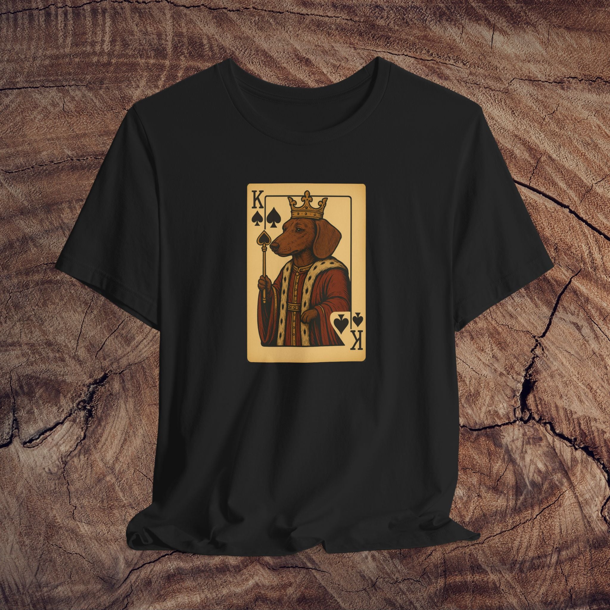 King of Spades Dog Tee - Fun Pet Lover Shirt, Unique Gift for Animal Enthusiasts, Cool Casual Wear, Dog Mom Gift, Birthday Present