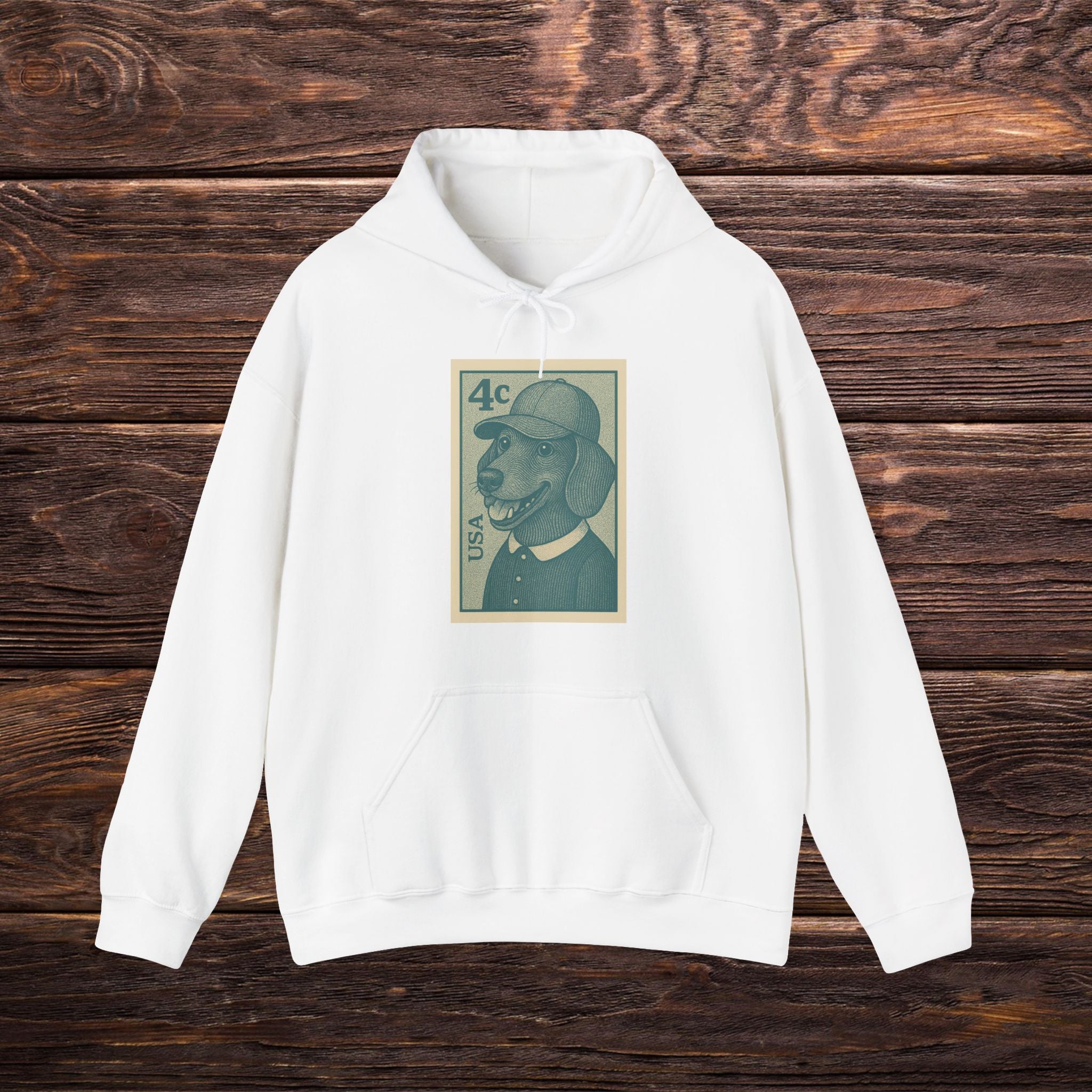 Vintage Dog Portrait Hoodie, Comfy Unisex Sweatshirt, Dog Lover Gift, Unique Animal Art, Perfect for Pet Parents