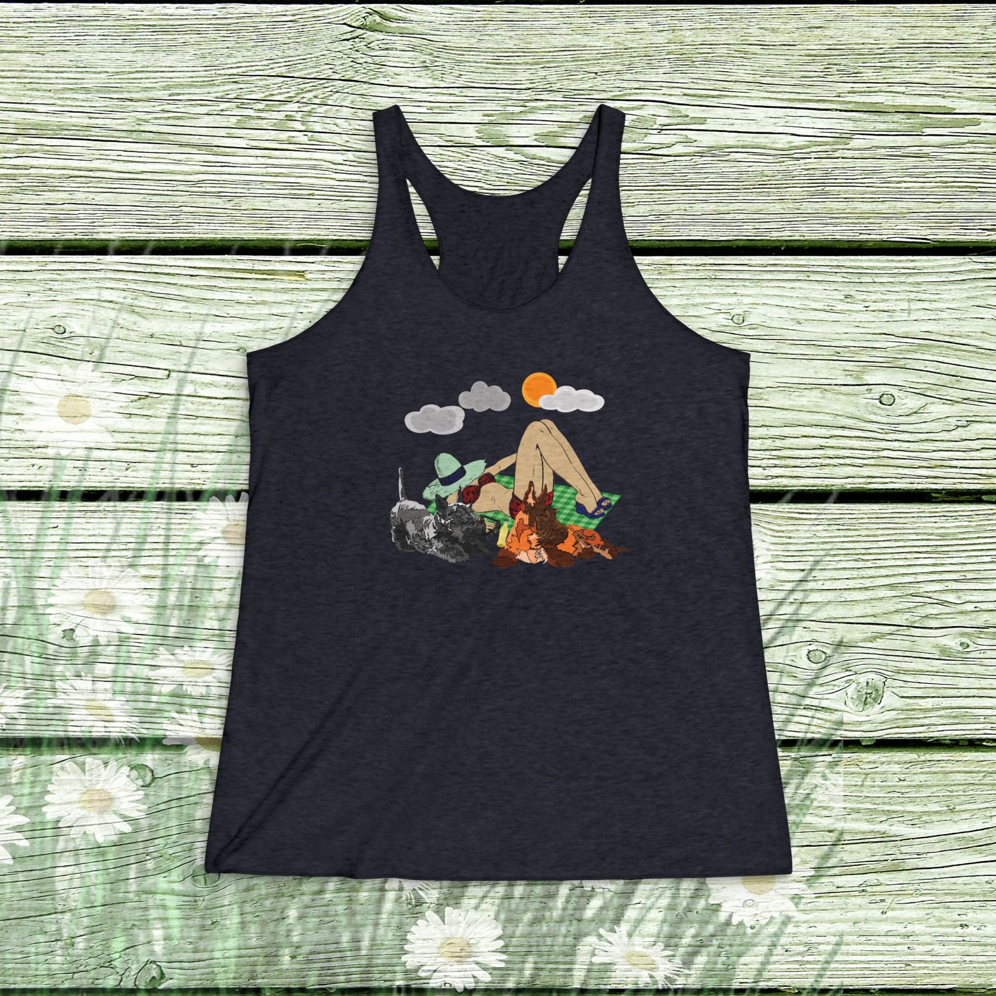 Racerback Tank — Scottie beach Day Tank Top