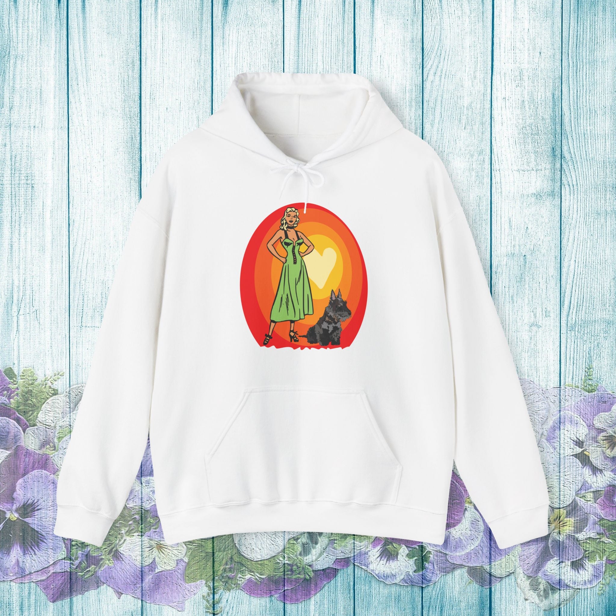 Vintage Style Dog Lover Hoodie - Unisex Heavy Blend™ Sweatshirt