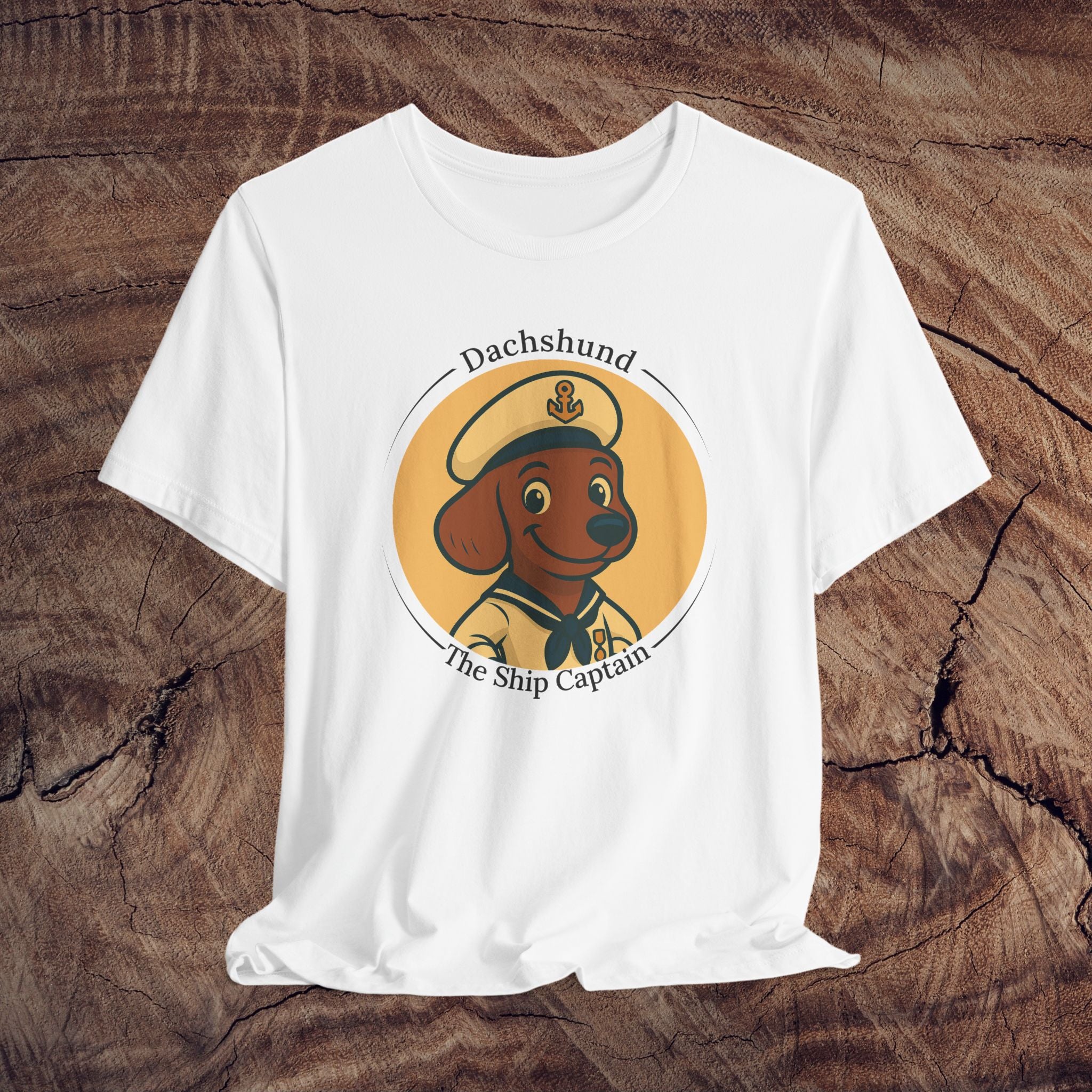 Dachshund “Ship Captain” Tee – Funny Unisex T-Shirt for Dog Moms & Dads