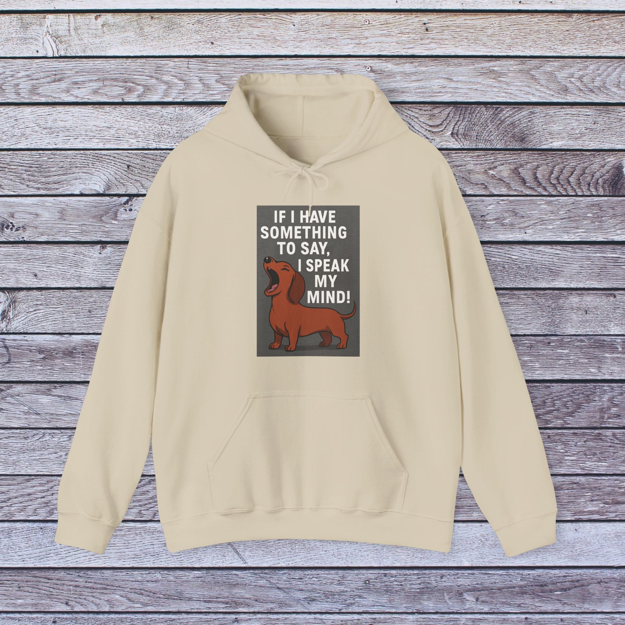Funny Dog Lover Hoodie - Speak Your Mind, Pet Owner Gift, Unisex Hooded Sweatshirt, Cozy Animal Sweatshirt, Casual Wear