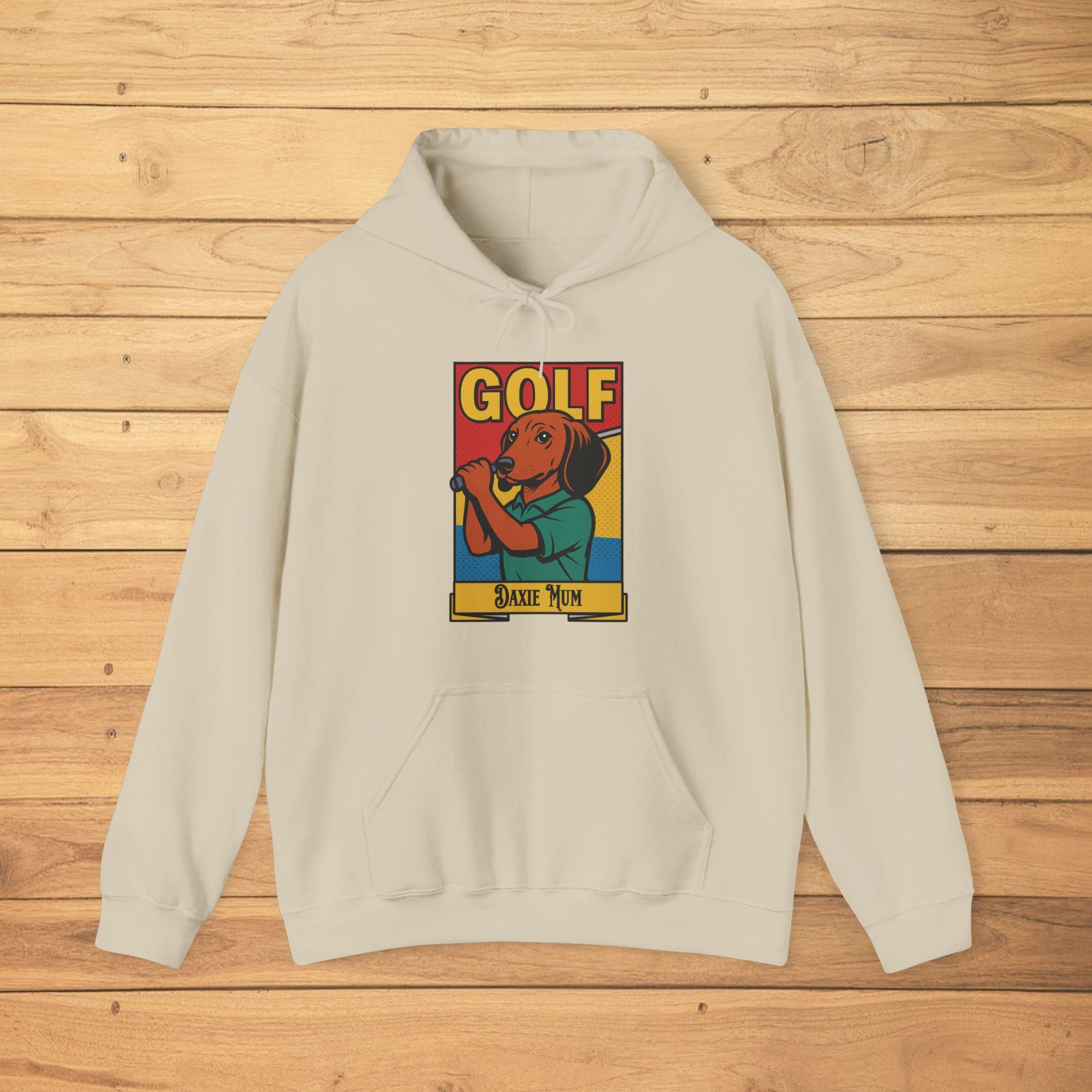 Golf Dog Unisex Hoodie - Perfect for Golf Lovers, Pet Owners, Casual Wear, Gifts, Funny Sweatshirt