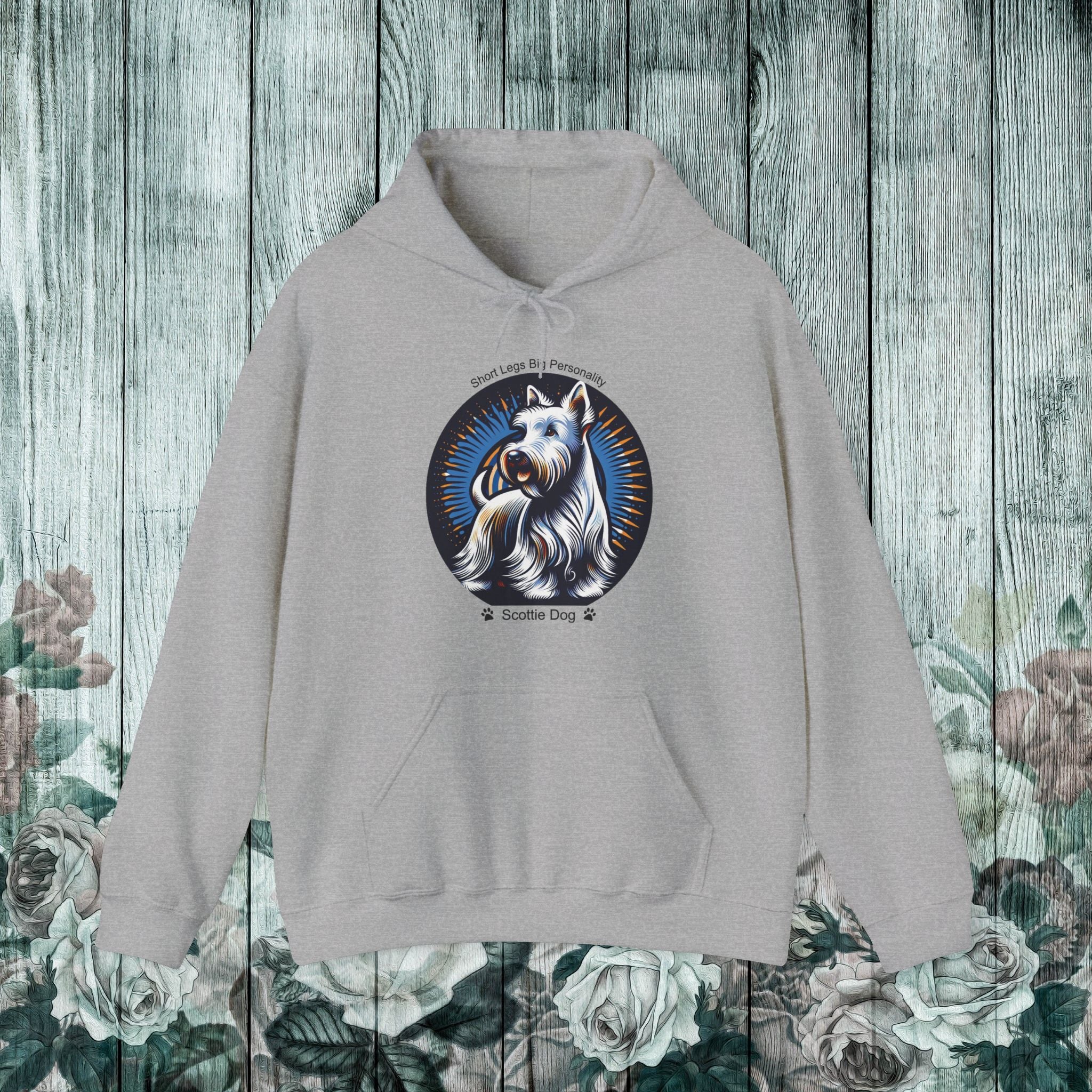 Cozy Scottie Dog Hoodie for Pet Lovers - Unisex Heavy Blend Sweatshirt