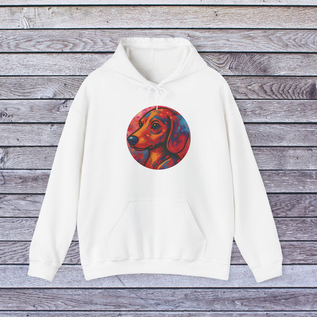 Colorful Dog Portrait Hoodie, Pet Lover Gift, Cozy Fashion, Unisex Sweatshirt, Dog Owner Apparel, Dog-Themed Clothing, Animal Lover Gift