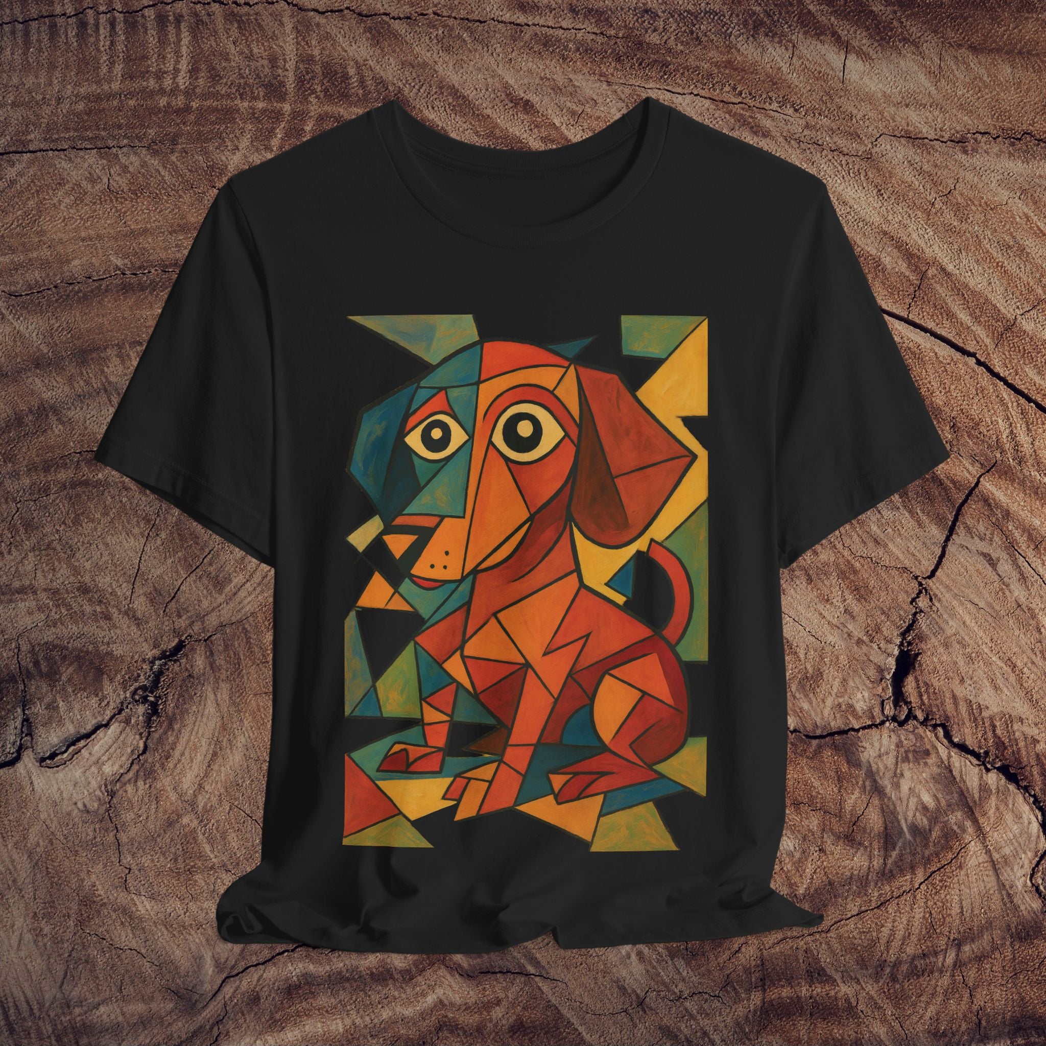 Artistic Dog Print Tee - Cute Pet Lover Gift, Animal Artwork Shirt, Unisex Graphic Tee, Birthday Gift, Dog Lover Apparel