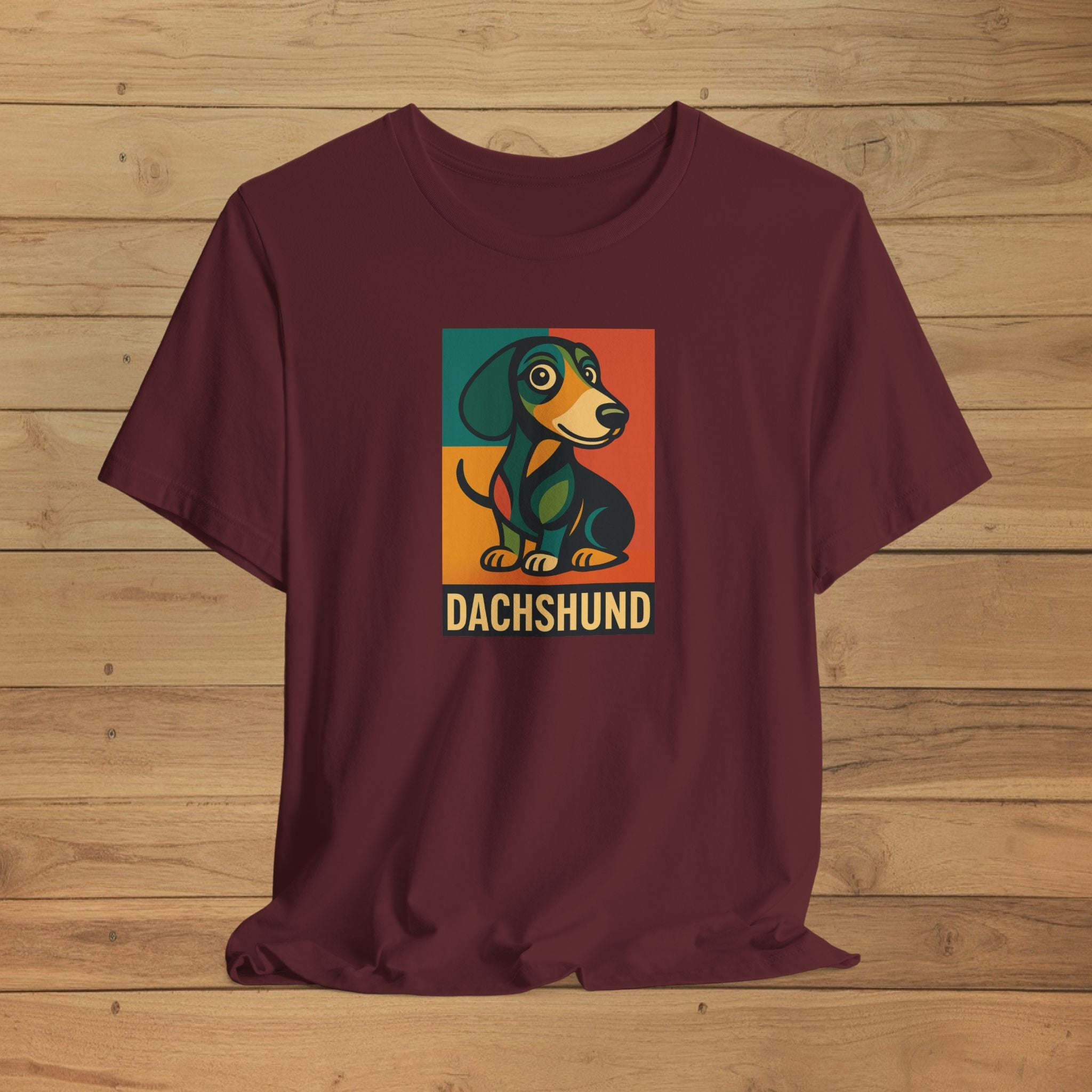 Dachshund Lover Tee, Unisex Jersey Short Sleeve Tee, Dog Mom Gift, Animal Lover T-Shirt, Cute Pet Apparel, Birthday Gift for Dog Owners