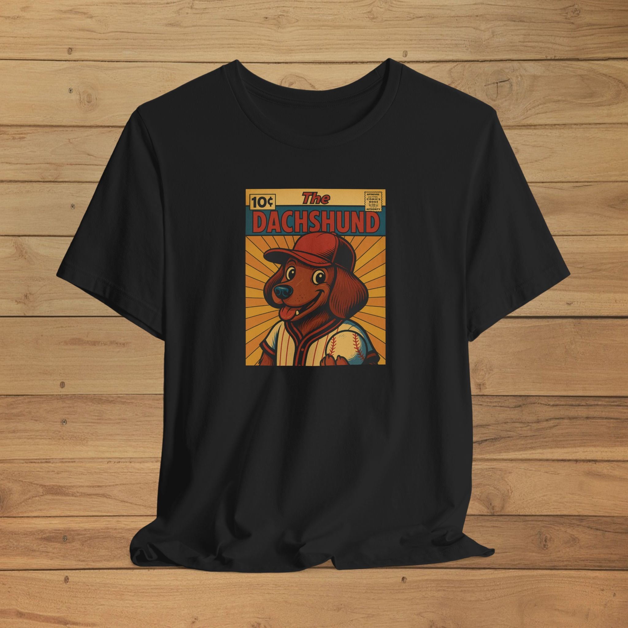 Retro Dachshund Unisex Tee, Dog Lover Gift, Vintage Pet Shirt, Cute Canine Apparel, Funny Dachshund Design, Animal Lover Tee