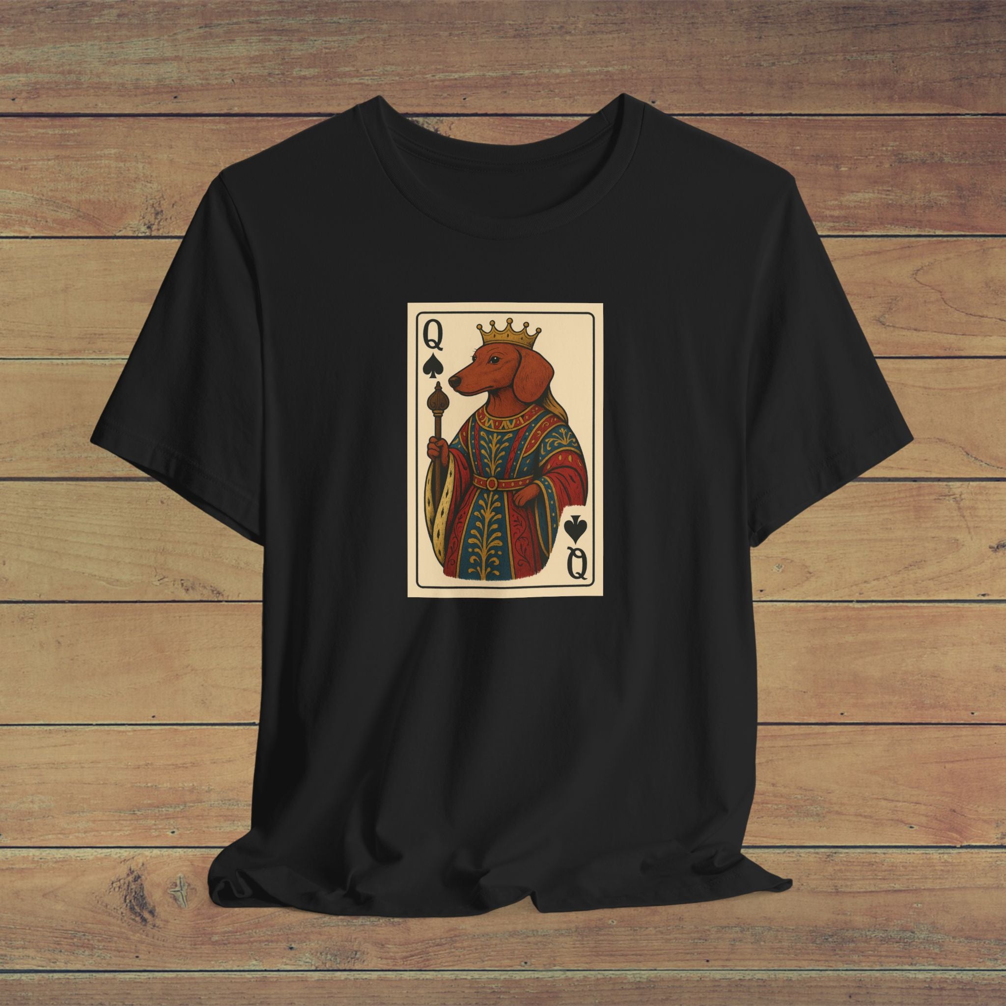 Queen of Spades Dachshund Tee – Rule with a Wag