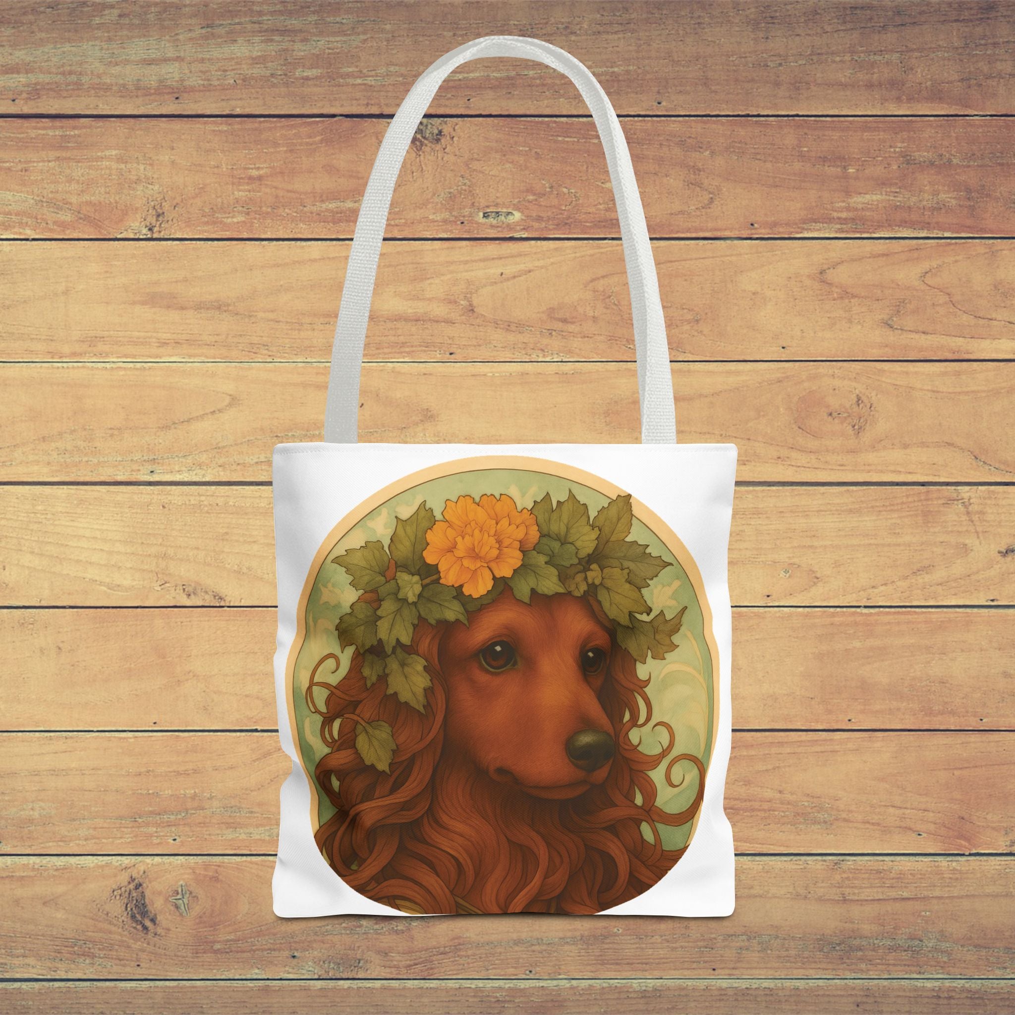 Floral Dachshund Tote Bag – Whimsical Gift for Daxie Fans