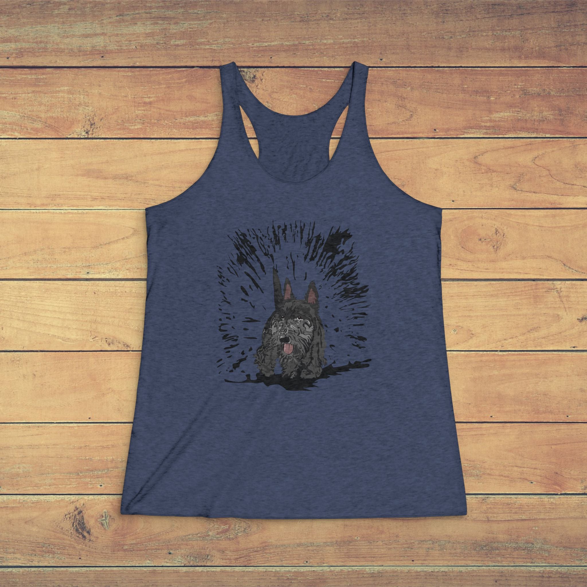 Scottish Terrier Graphic Racerback Tank Top