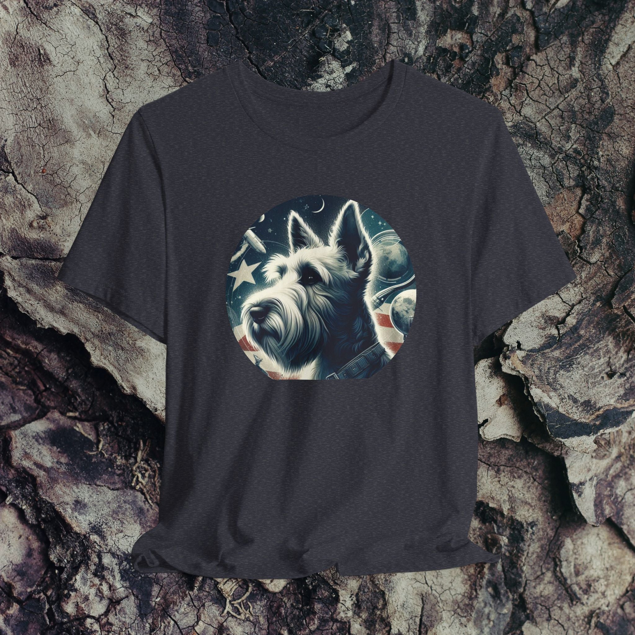 Patriotic Dog Tee - Unisex Jersey Short Sleeve T-Shirt