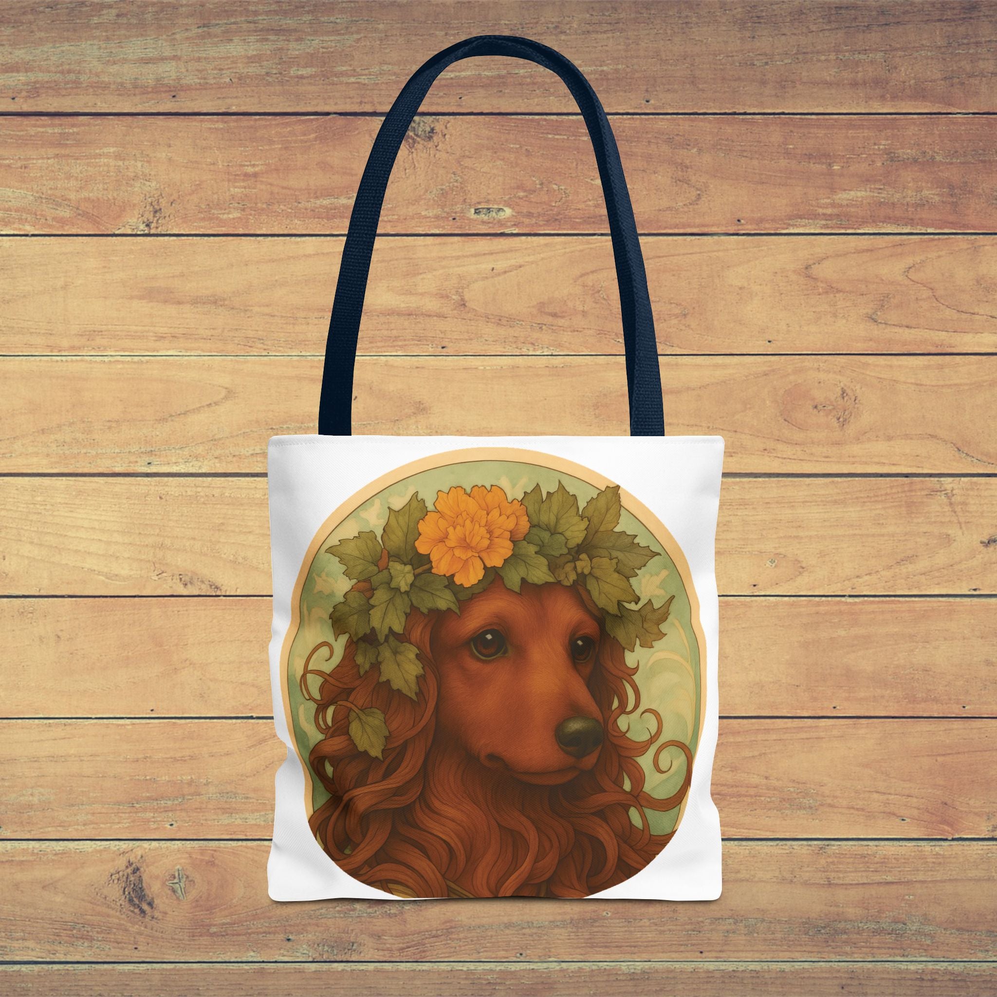 Floral Dachshund Tote Bag – Whimsical Gift for Daxie Fans