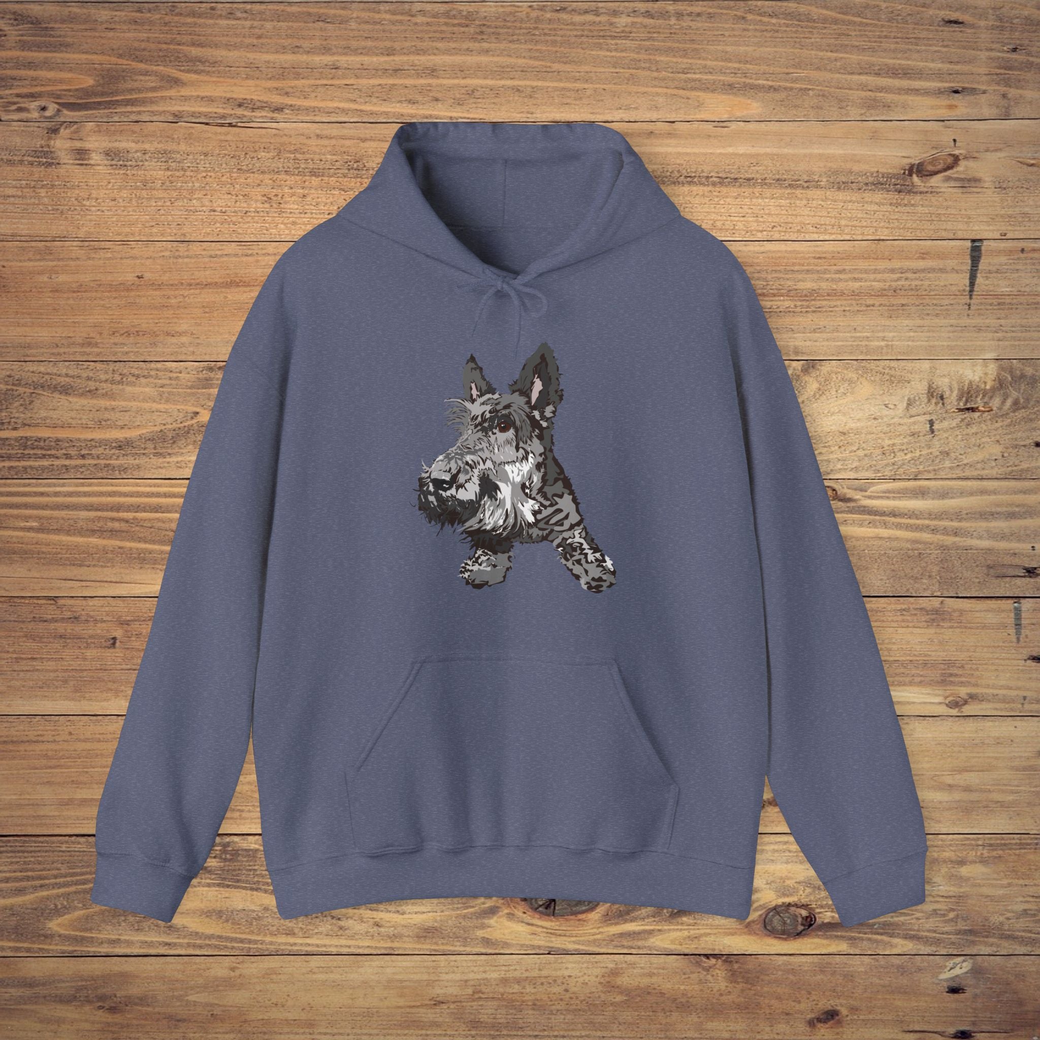 Playful Dog Print Unisex Heavy Blend Hoodie - Perfect for Pet Lovers