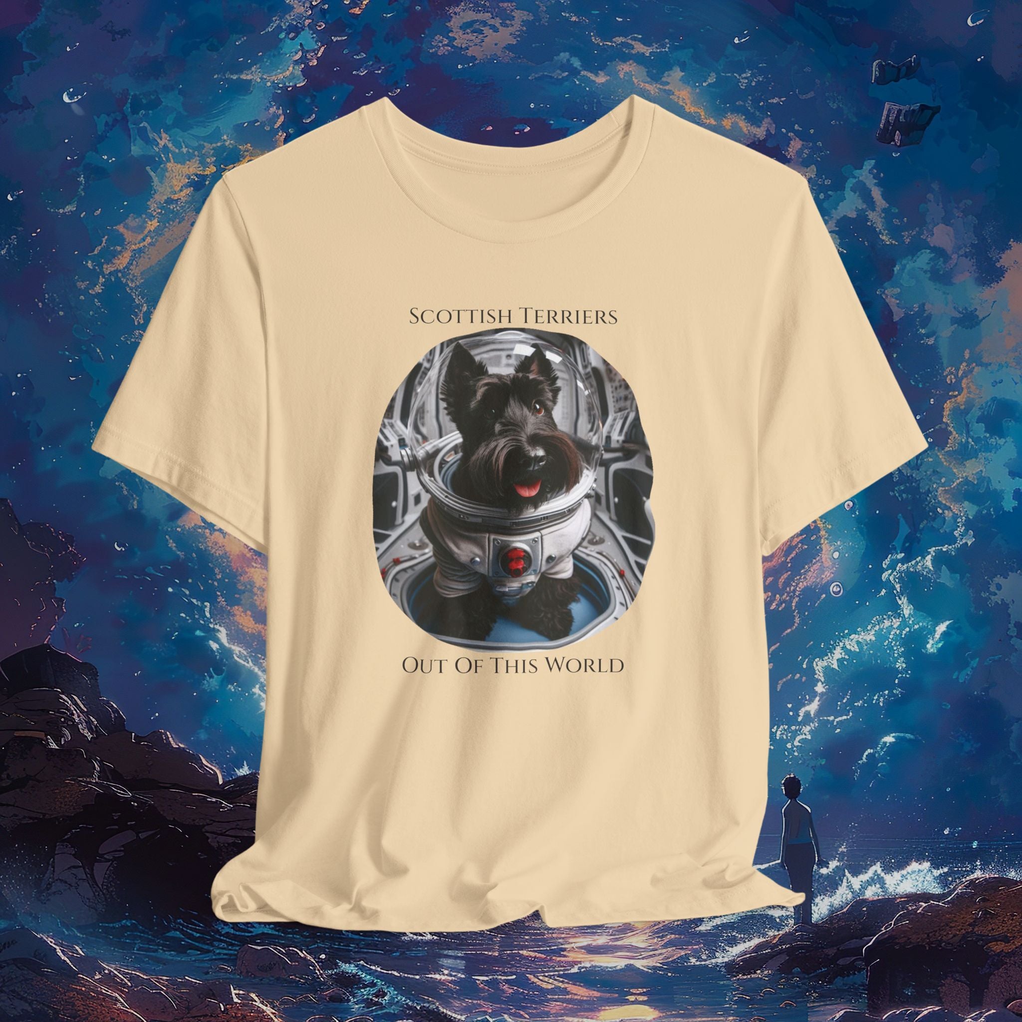 Out of This World Scottish Terrier Tee - Unisex Jersey Short Sleeve T-Shirt