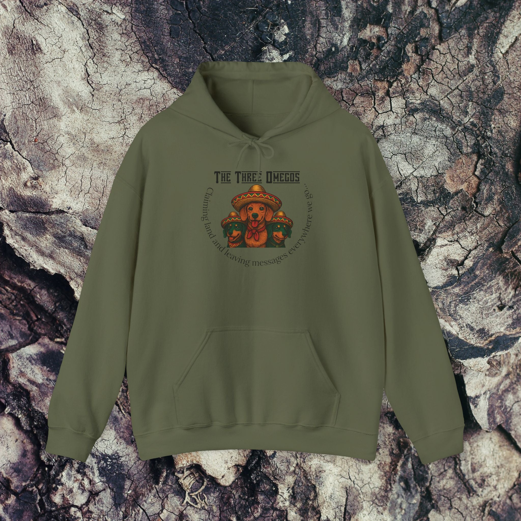 Three Demons Unisex Hoodie, Autumn Fashion, Cozy Layering, Halloween Gift, Unique Graphic Sweatshirt