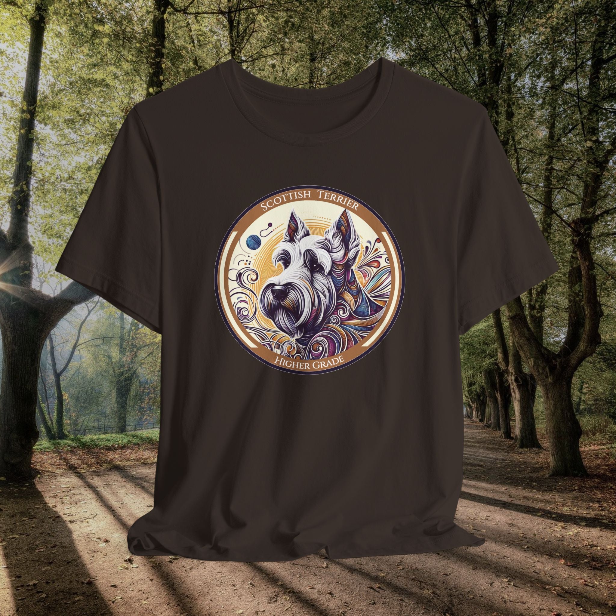 Scottish Terrier Graphic Tee - Unisex Vintage Dog Lover Shirt