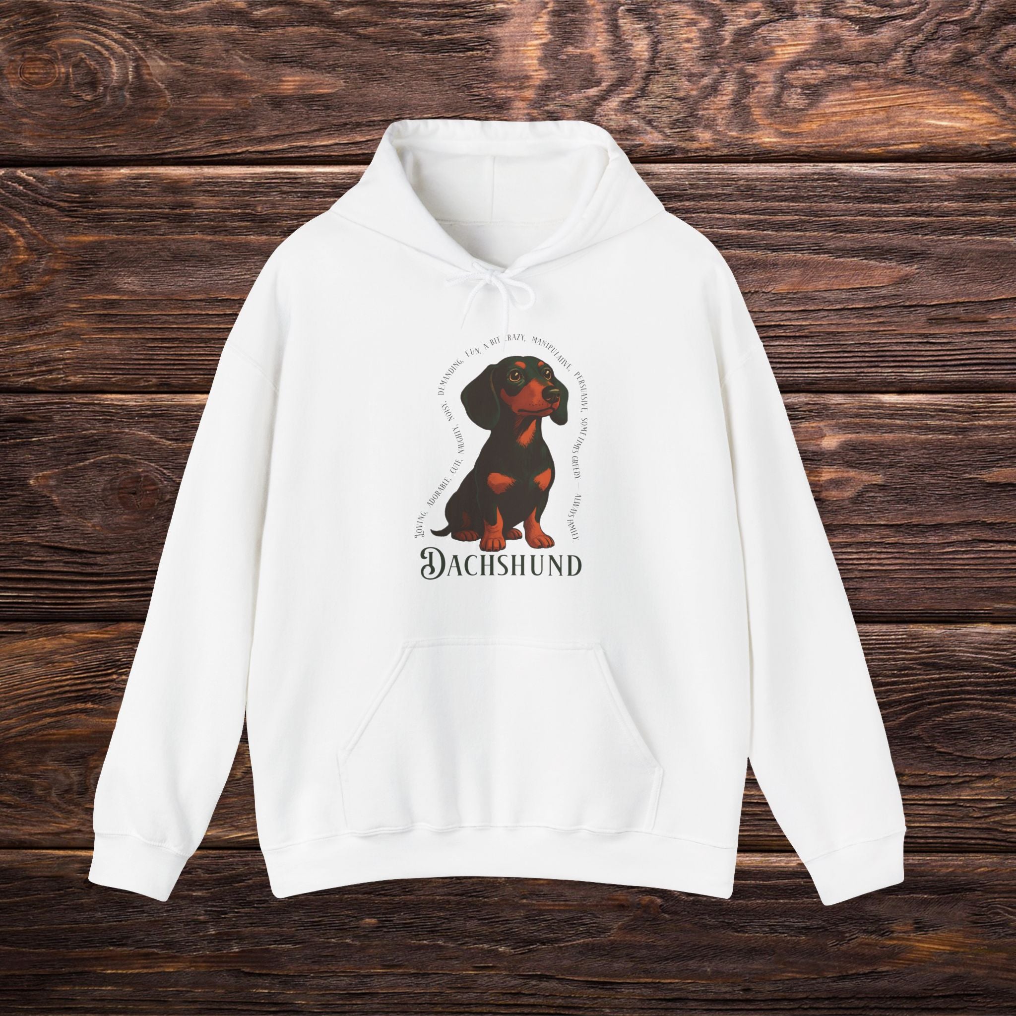 Dachshund Lovers Hoodie, Cozy Sweatshirt for Dog Owners, Perfect Gift for Pet Enthusiasts, Ideal for Fall Outings, Birthday Present