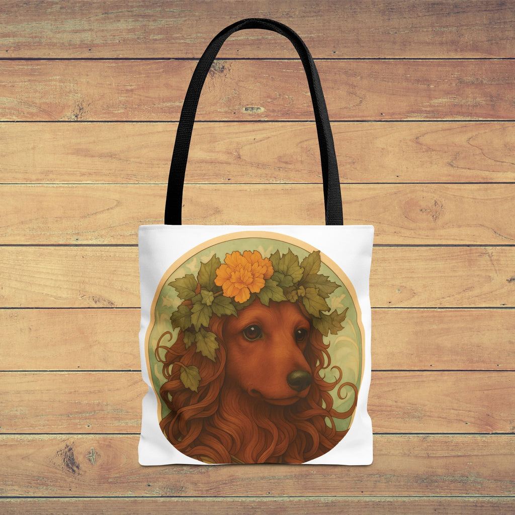 Floral Dachshund Tote Bag – Whimsical Gift for Daxie Fans