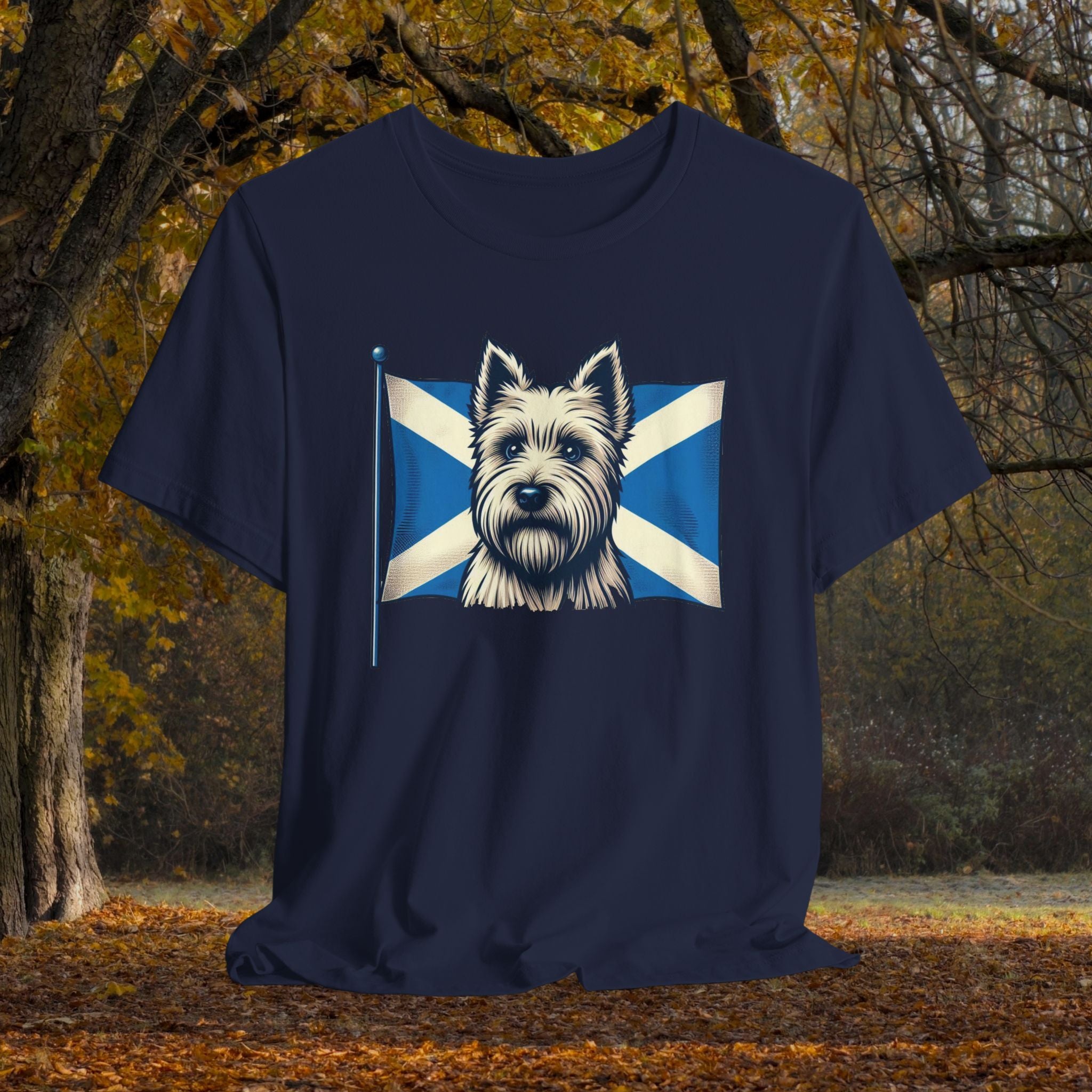Scottish Terrier Flag Unisex Tee - Perfect for Dog Lovers