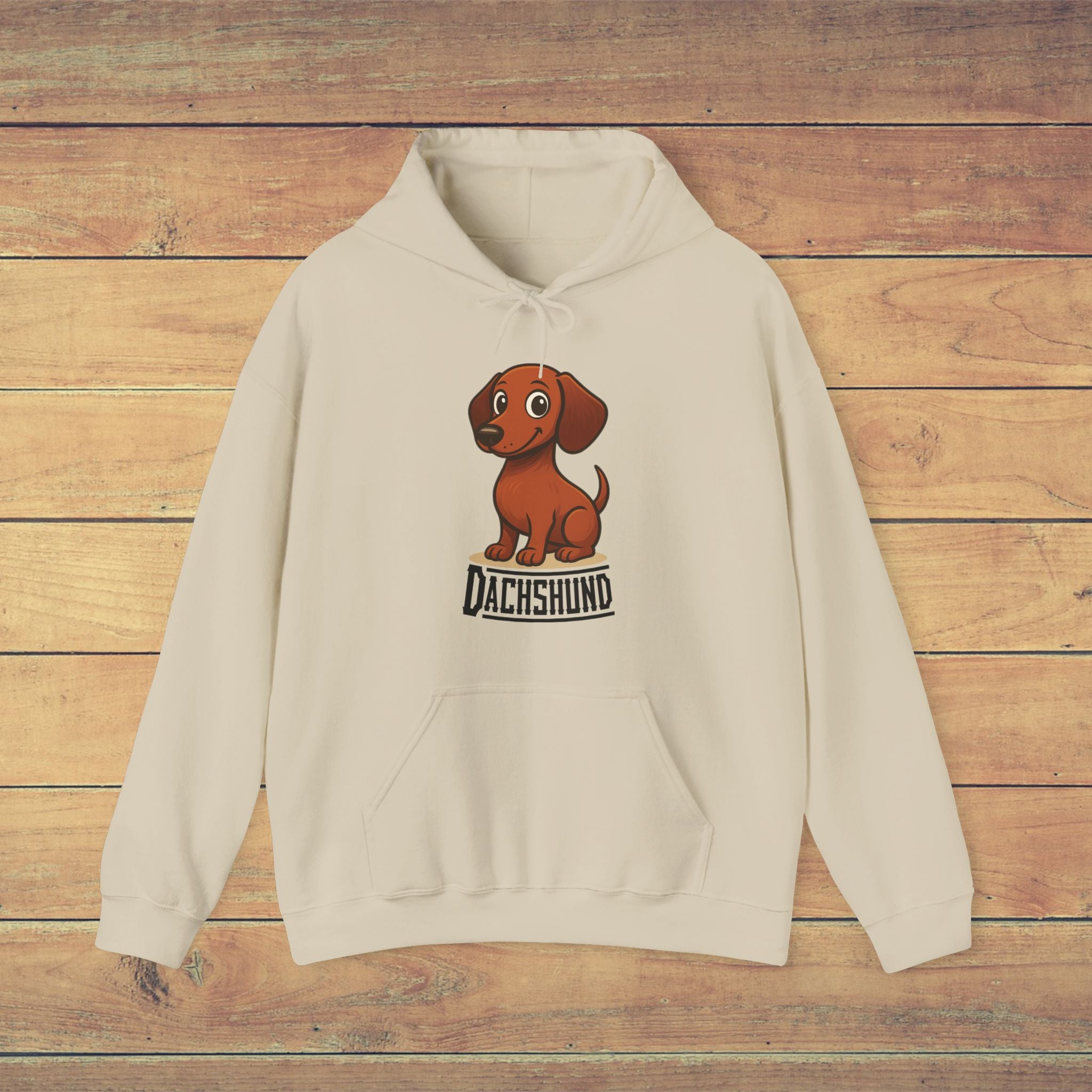 Dachshund Hoodie, Cute Dog Sweatshirt, Unisex Heavy Blend Pullover, Pet Lover Gift, Animal Enthusiast Apparel, Birthday Present