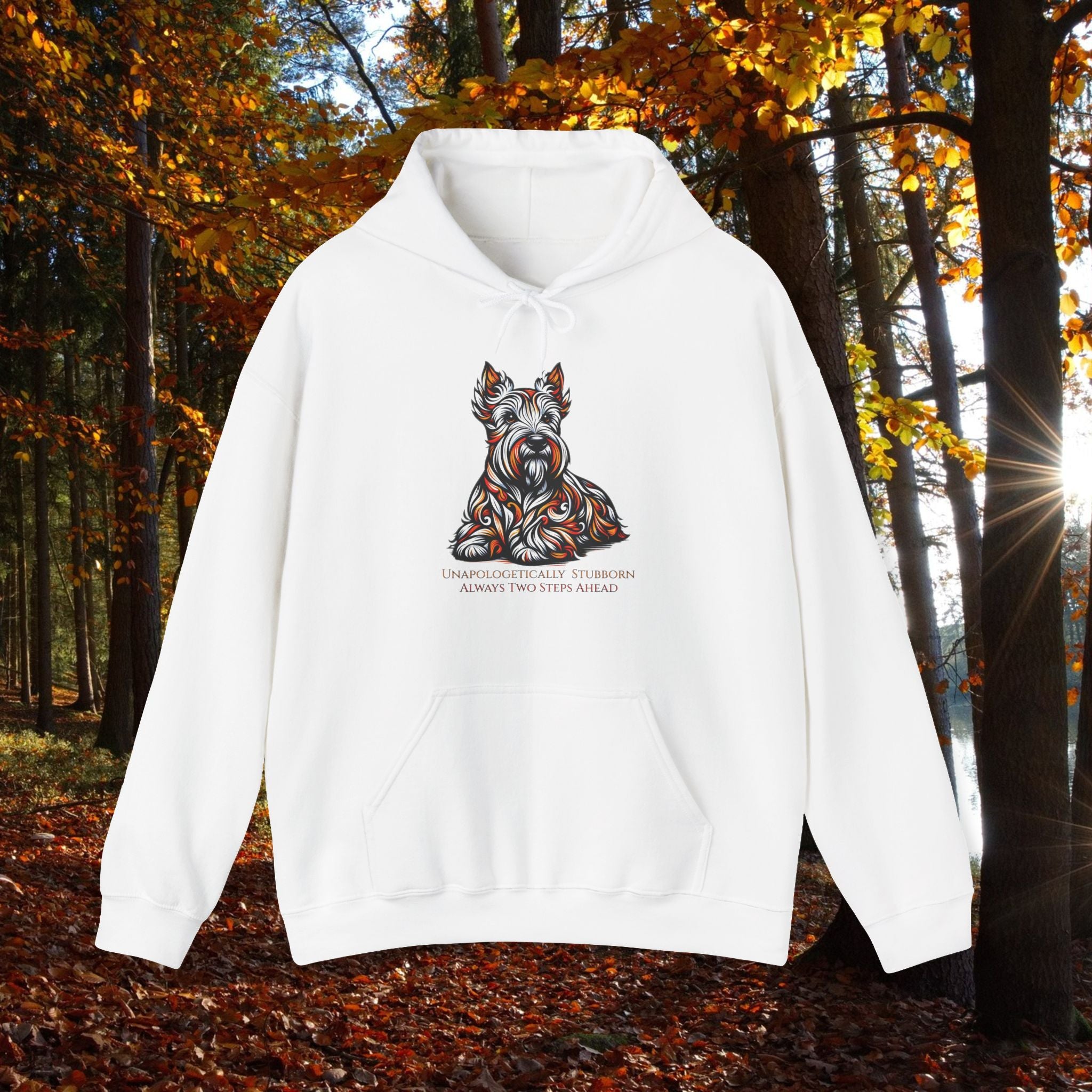 Unisex Hooded Sweatshirt - Unapologetically Stubborn Dog Design