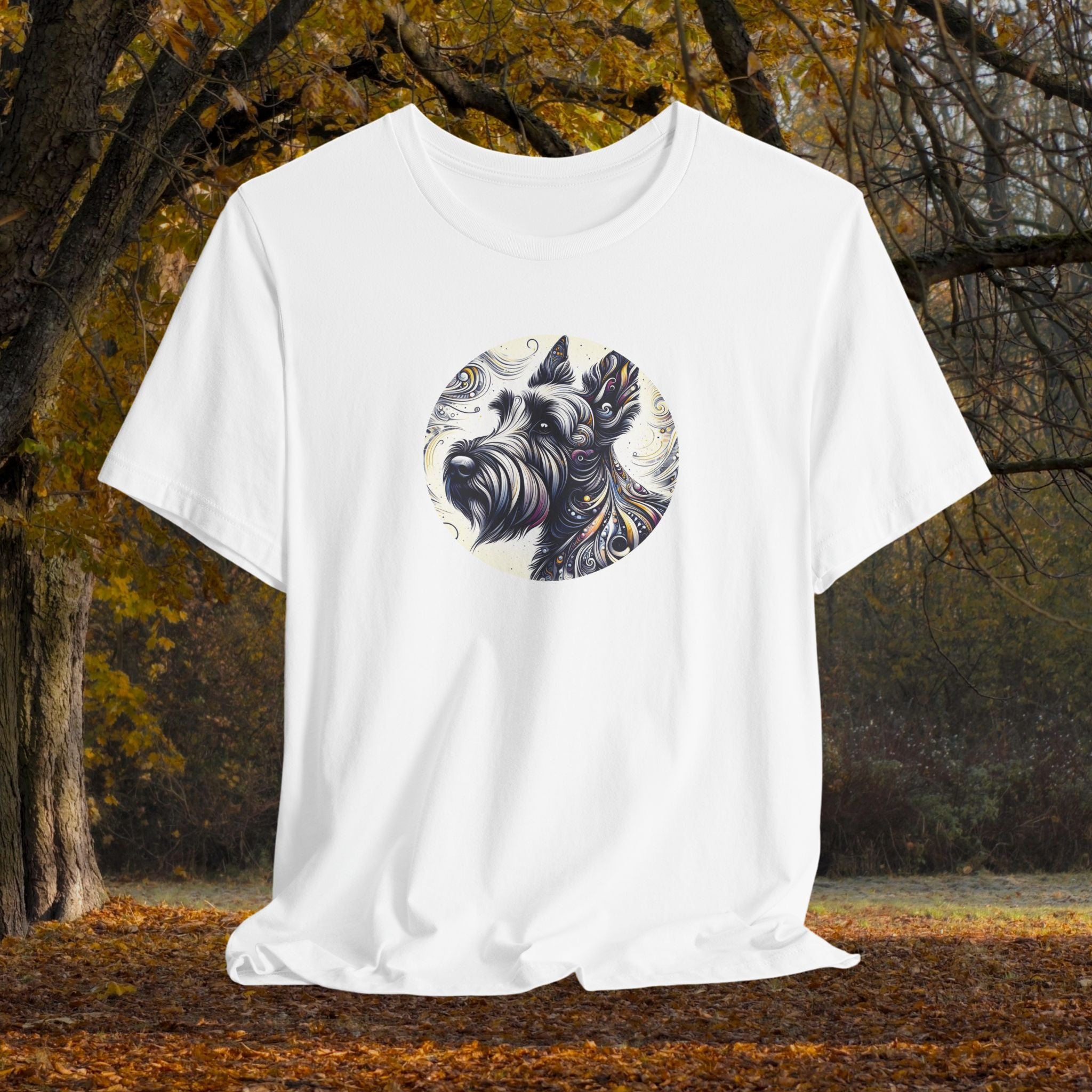 Artistic Scottish Terrier Unisex Jersey Tee - Perfect for Dog Lovers!