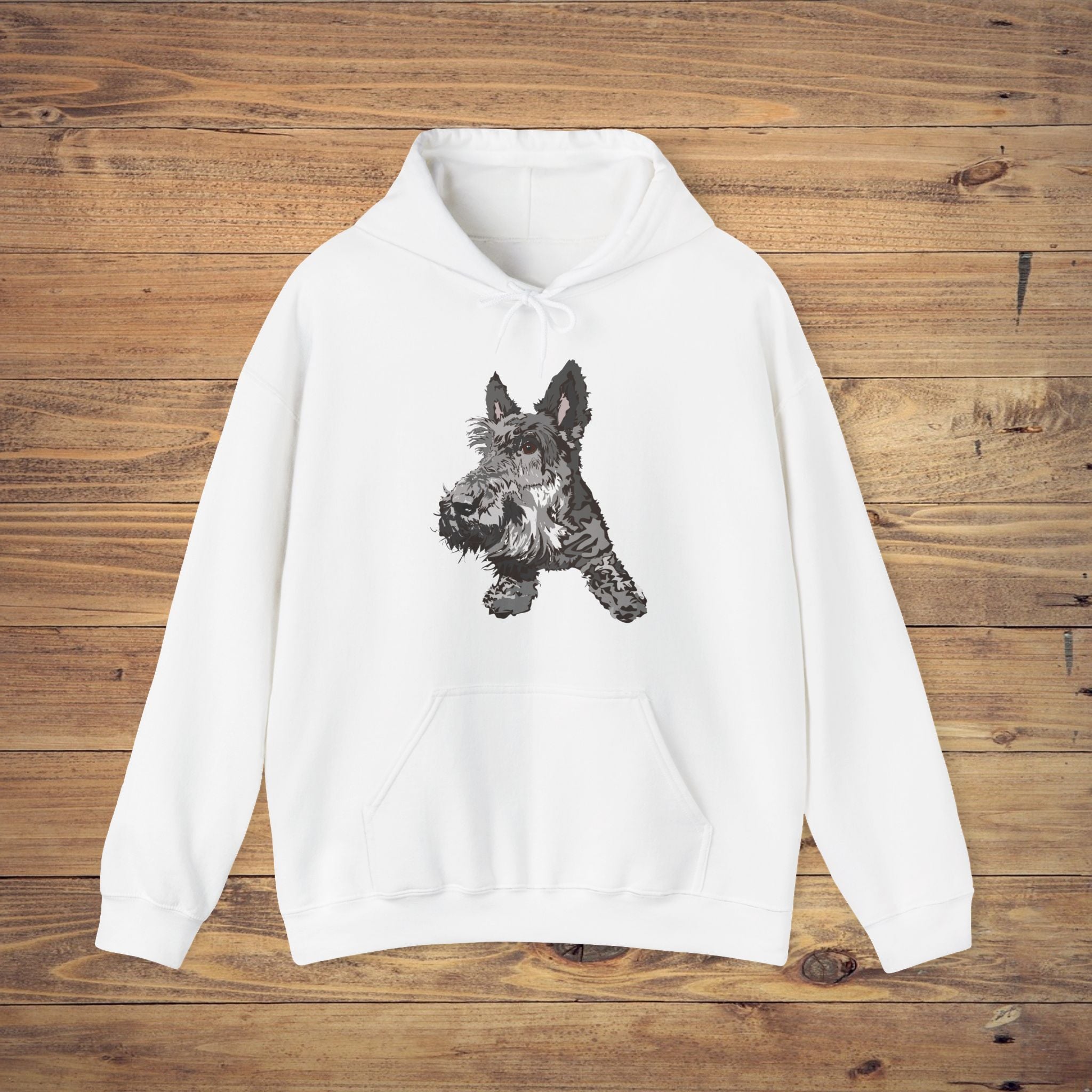 Playful Dog Print Unisex Heavy Blend Hoodie - Perfect for Pet Lovers