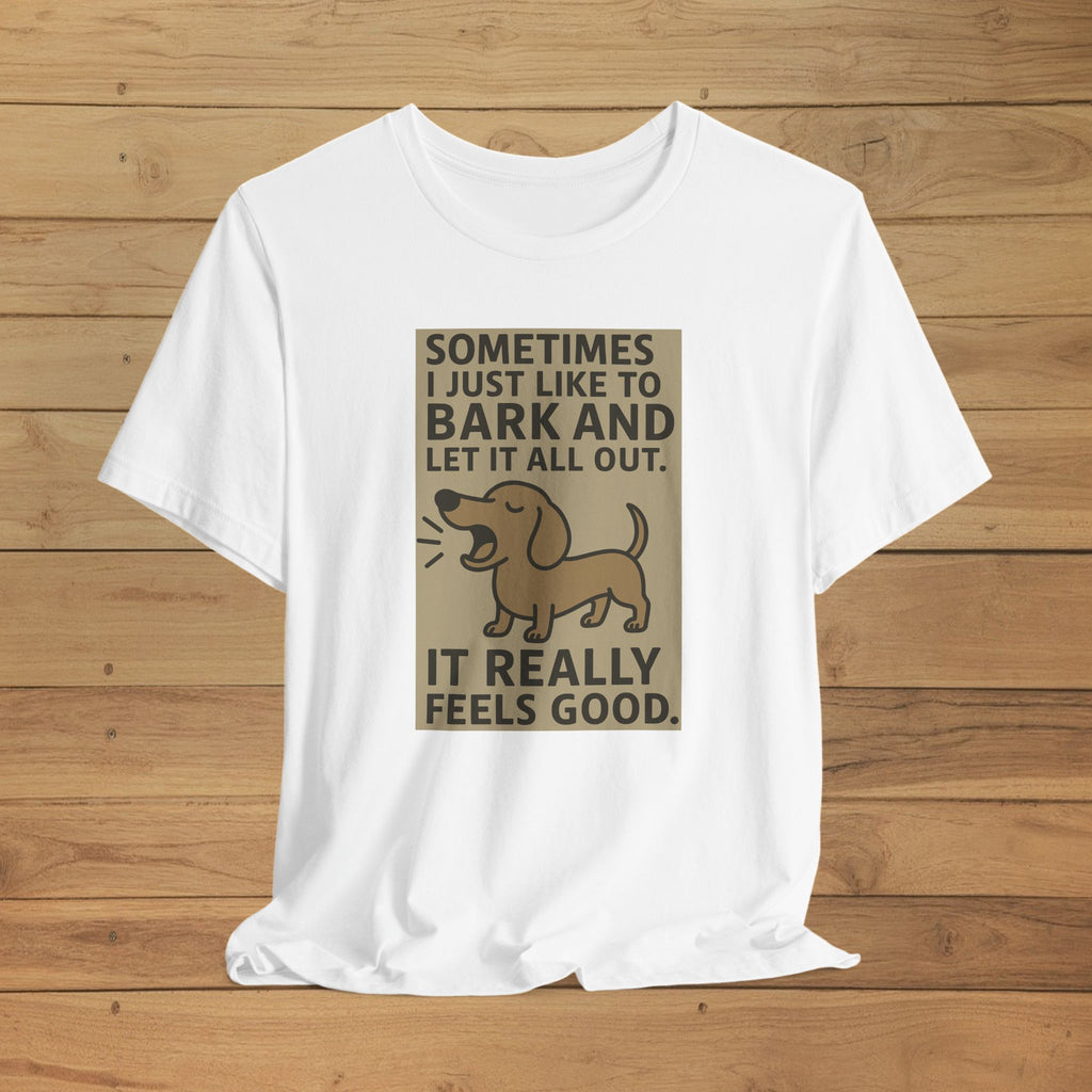 Feel Good Bark Tee, Funny Dog Shirt, Pet Lover Gift, Casual Summer Tee, Dog Owner Apparel, Birthday Gift