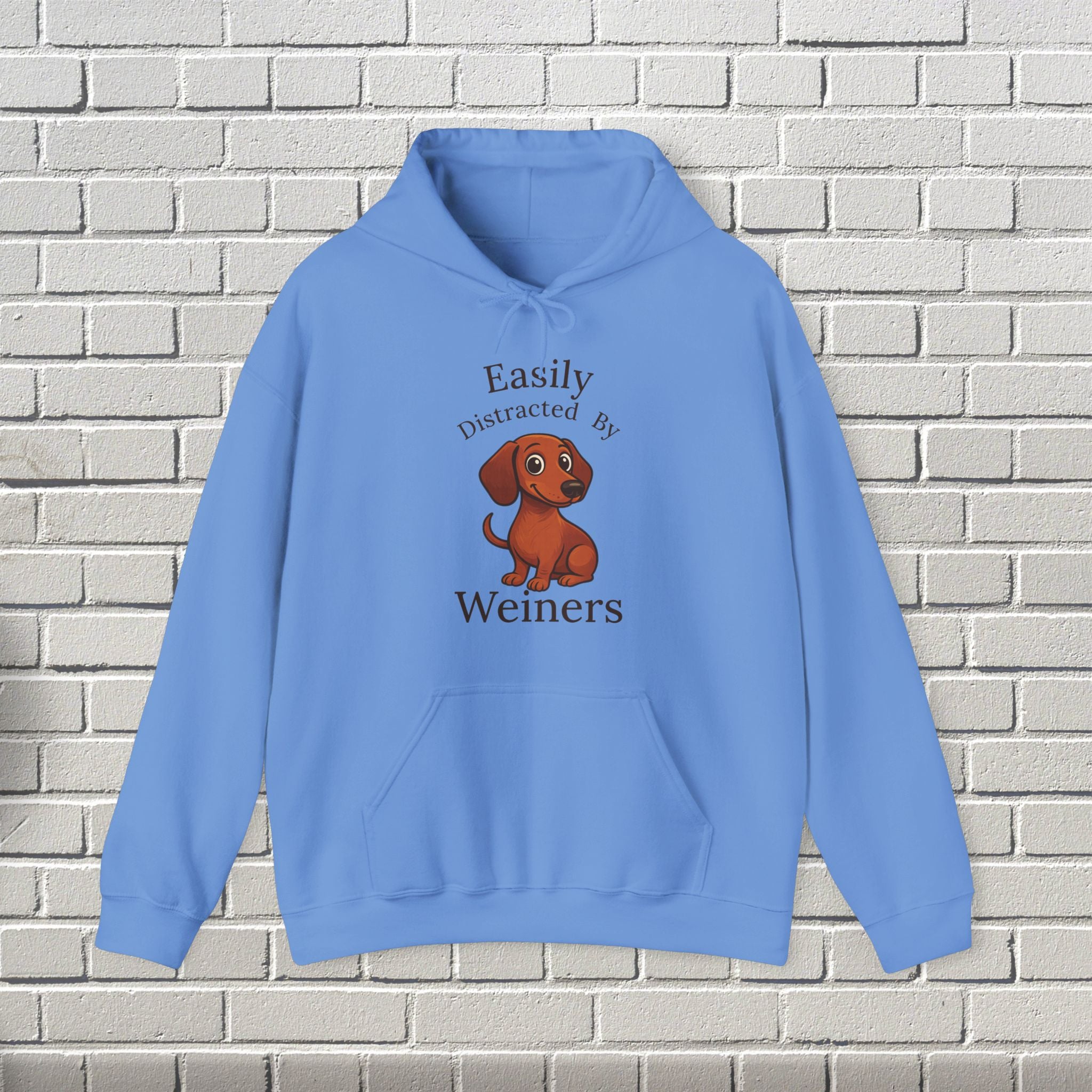 Adorable Dog Lover's Hoodie, Perfect for Pet Owners, Casual Wear, Gifts for Dog Lovers, Funny Sweatshirt, Weiner Dog Humor