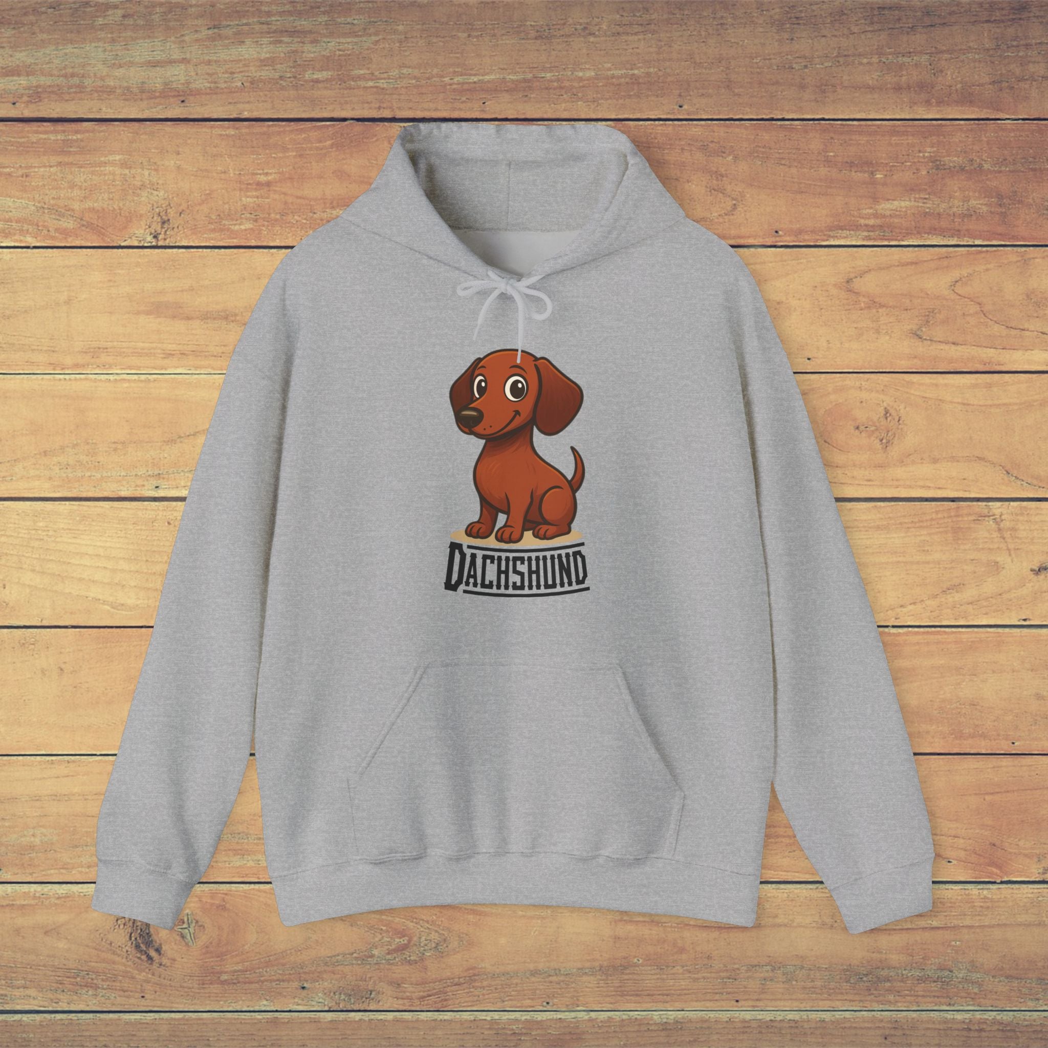 Dachshund Hoodie, Cute Dog Sweatshirt, Unisex Heavy Blend Pullover, Pet Lover Gift, Animal Enthusiast Apparel, Birthday Present