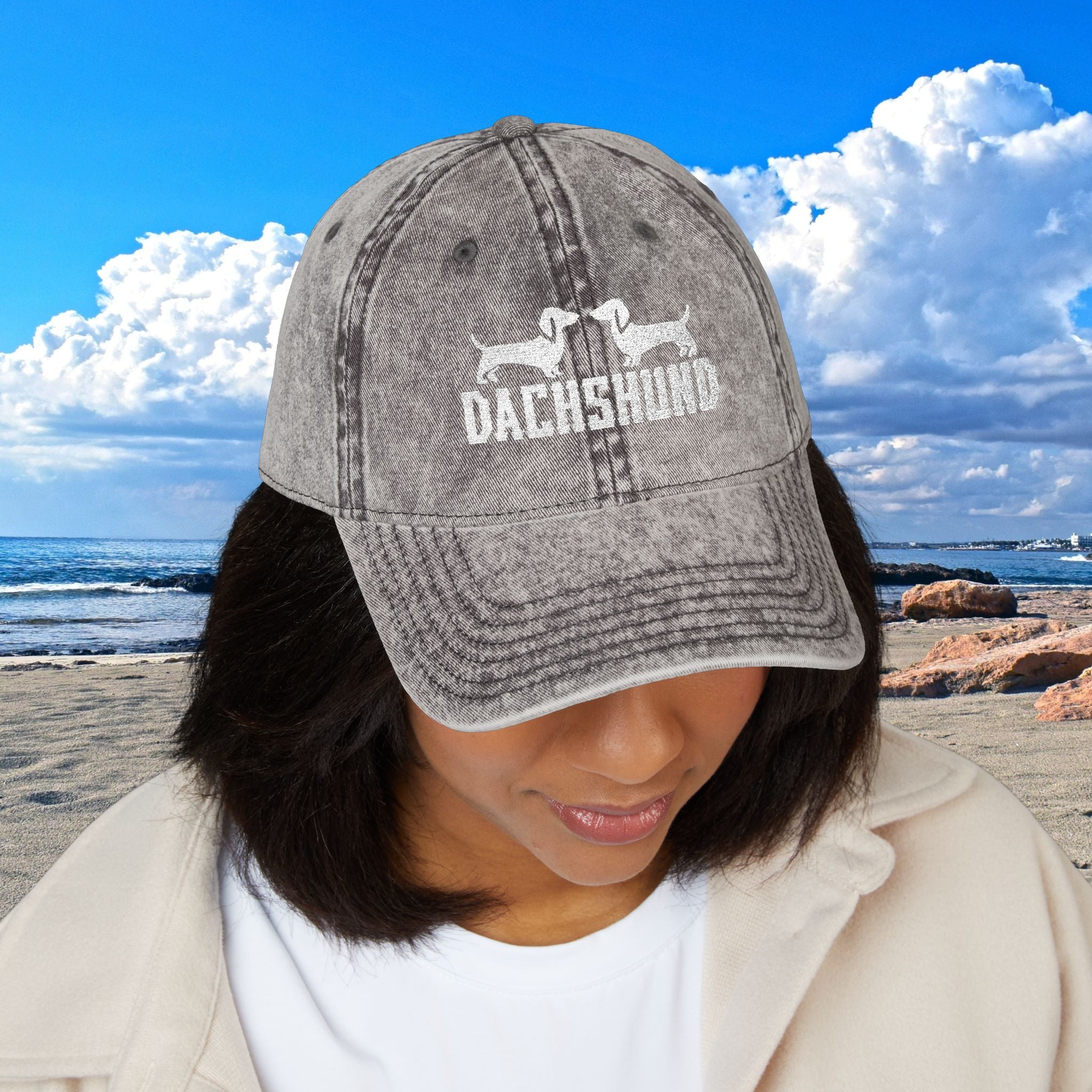 Vintage Dachshund Cap, Dog Lover’s Hat, Vintage Style Baseball Cap, Pet Owner Gift, Casual Outdoor Accessory