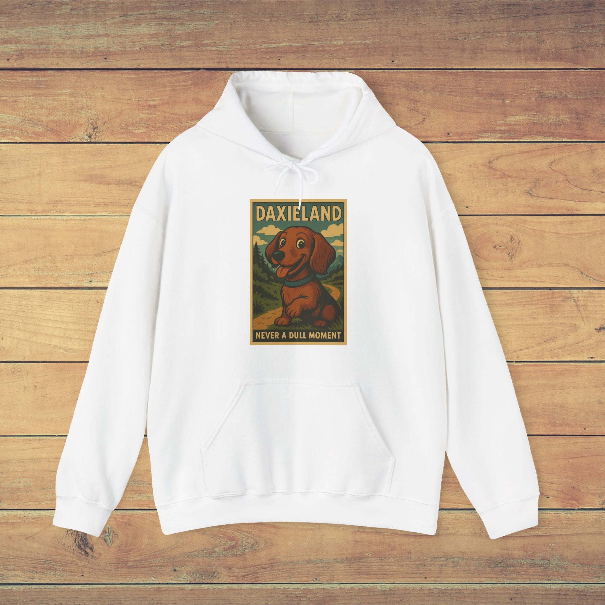 Daxieland Dog Lover’s Hoodie, Fun Pet Sweater, Cozy Gift for Dog Owners, Animal Lover Apparel, Unique Dog-Themed Sweatshirt
