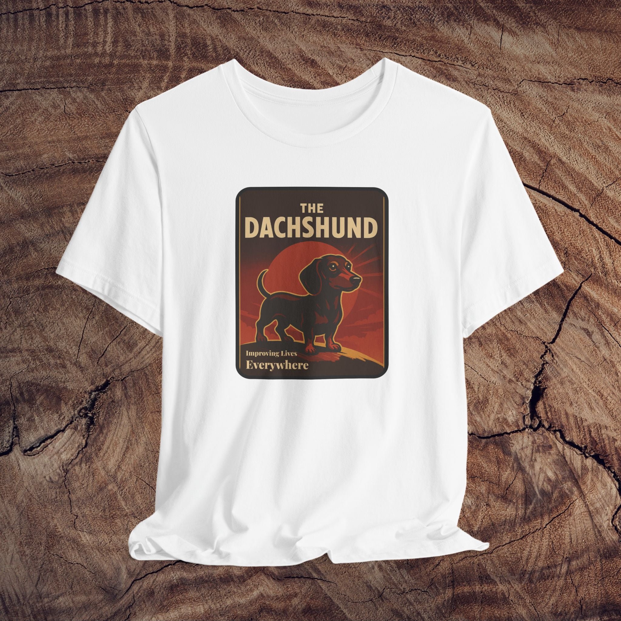 Dachshund Graphic Tee, Unisex Dog Lover Shirt, Cute Pet Gift, Animal Themed Apparel, Daschshund Art T-Shirt
