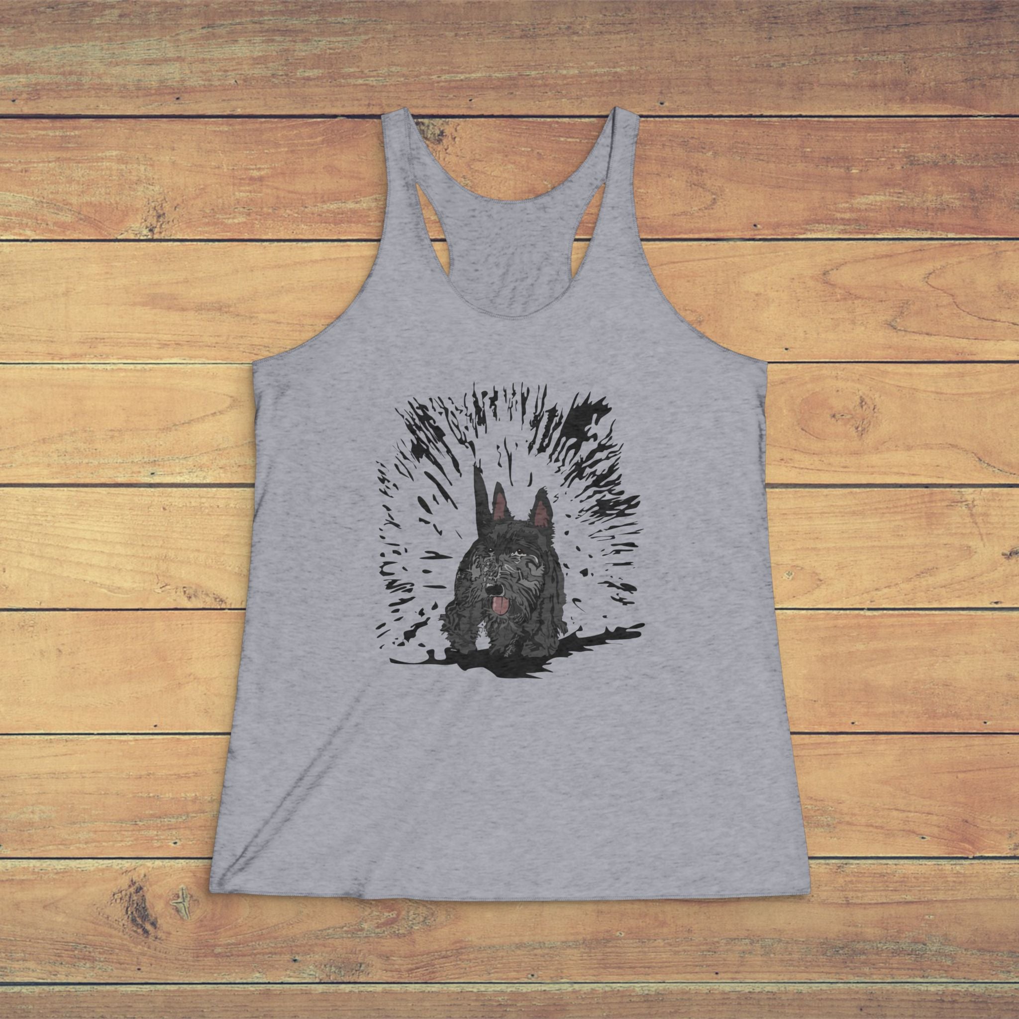 Scottish Terrier Graphic Racerback Tank Top