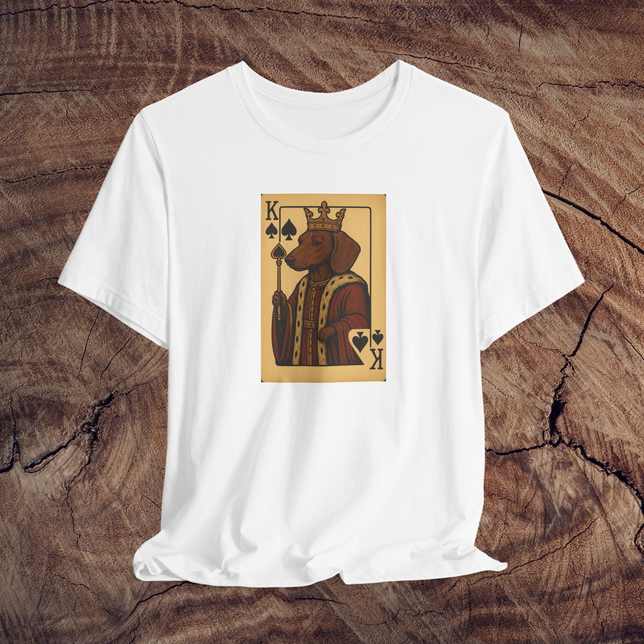 King of Spades Dog Tee - Fun Pet Lover Shirt, Unique Gift for Animal Enthusiasts, Cool Casual Wear, Dog Mom Gift, Birthday Present