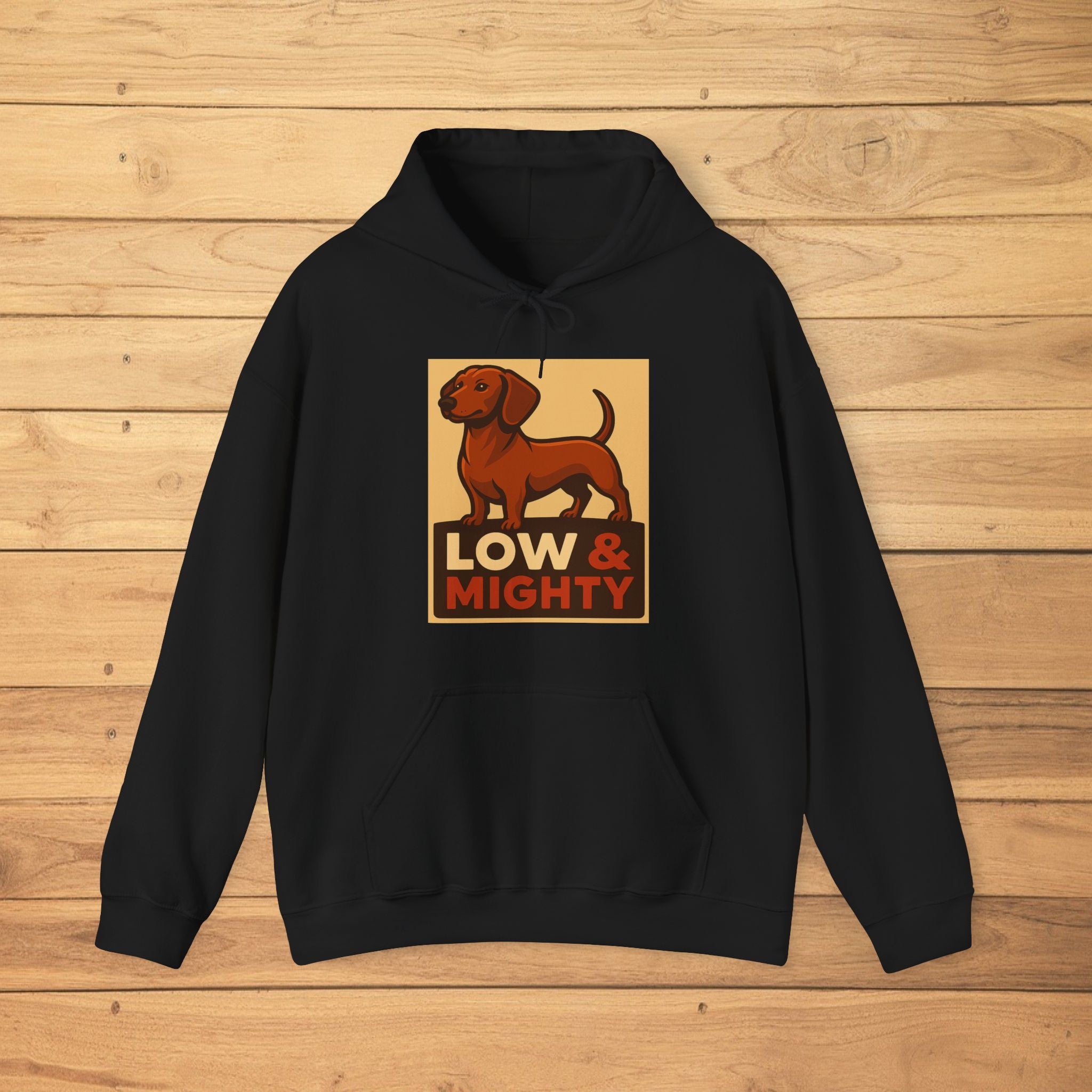 Low and Mighty – Dachshund Power Hoodie