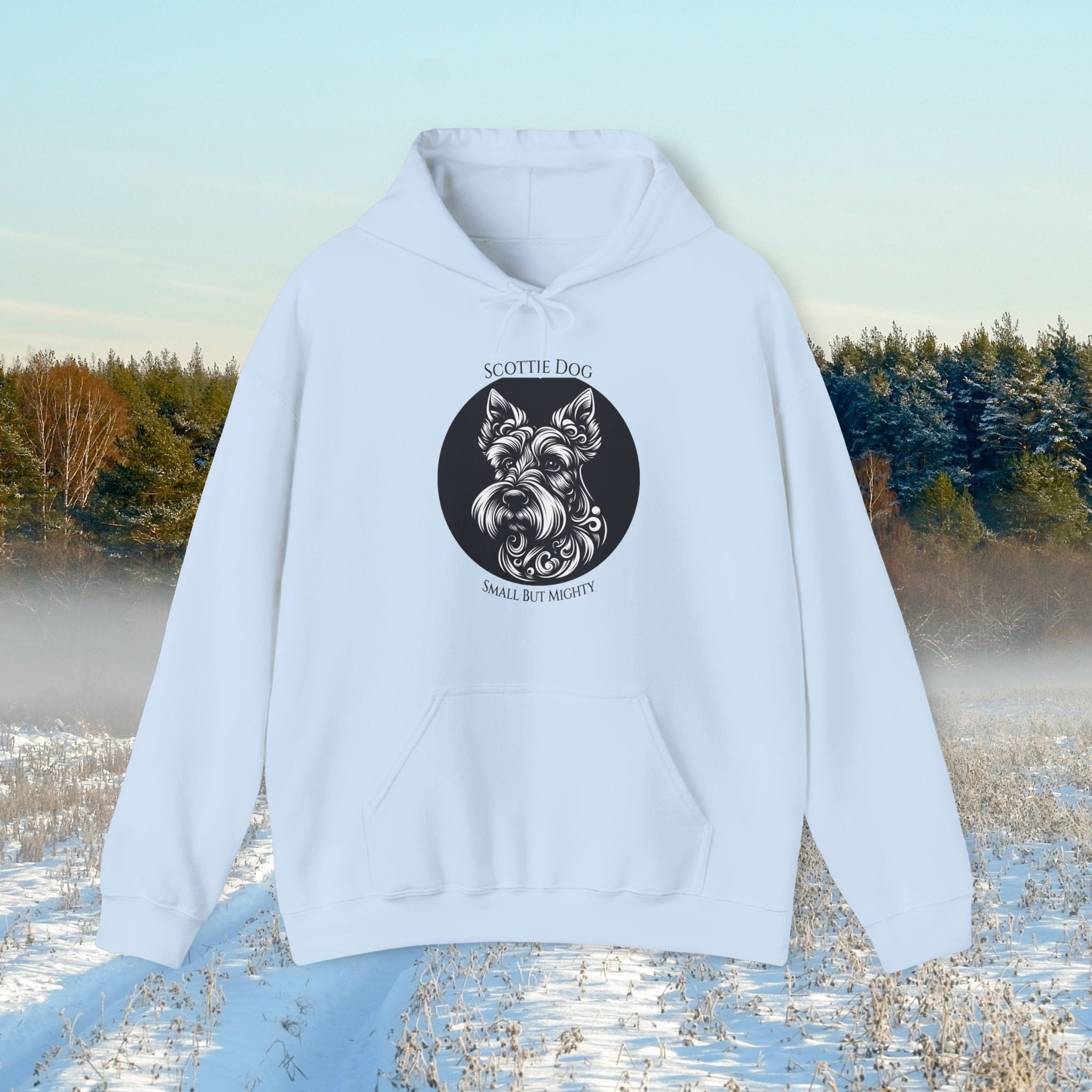 Scottie Dog Sweatshirt - Small But Mighty Unisex Hoodie